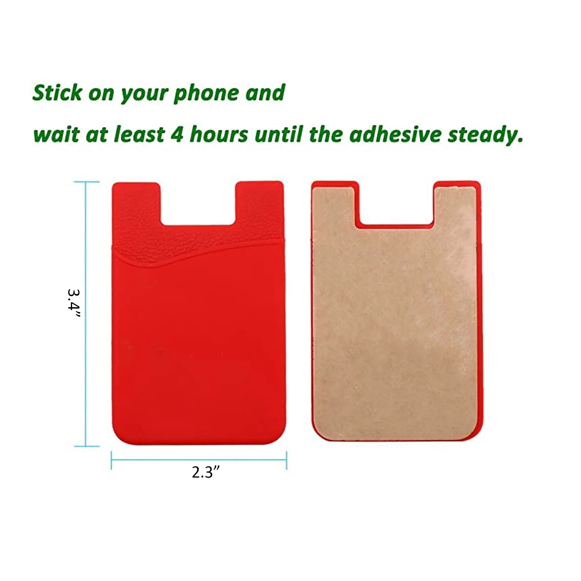 Silicone Stick-on Phone Wallet MOQ100 4