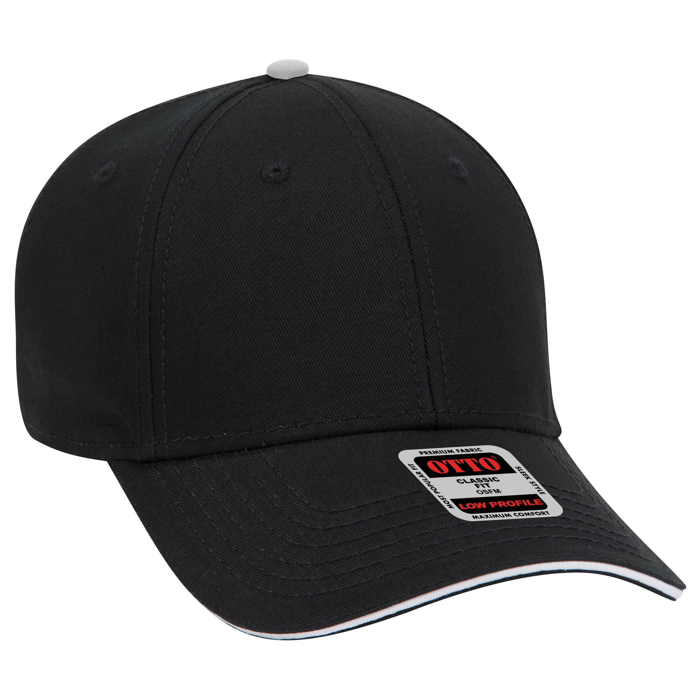OTTO CAP® 6 Panel Low Profile Baseball Cap 58