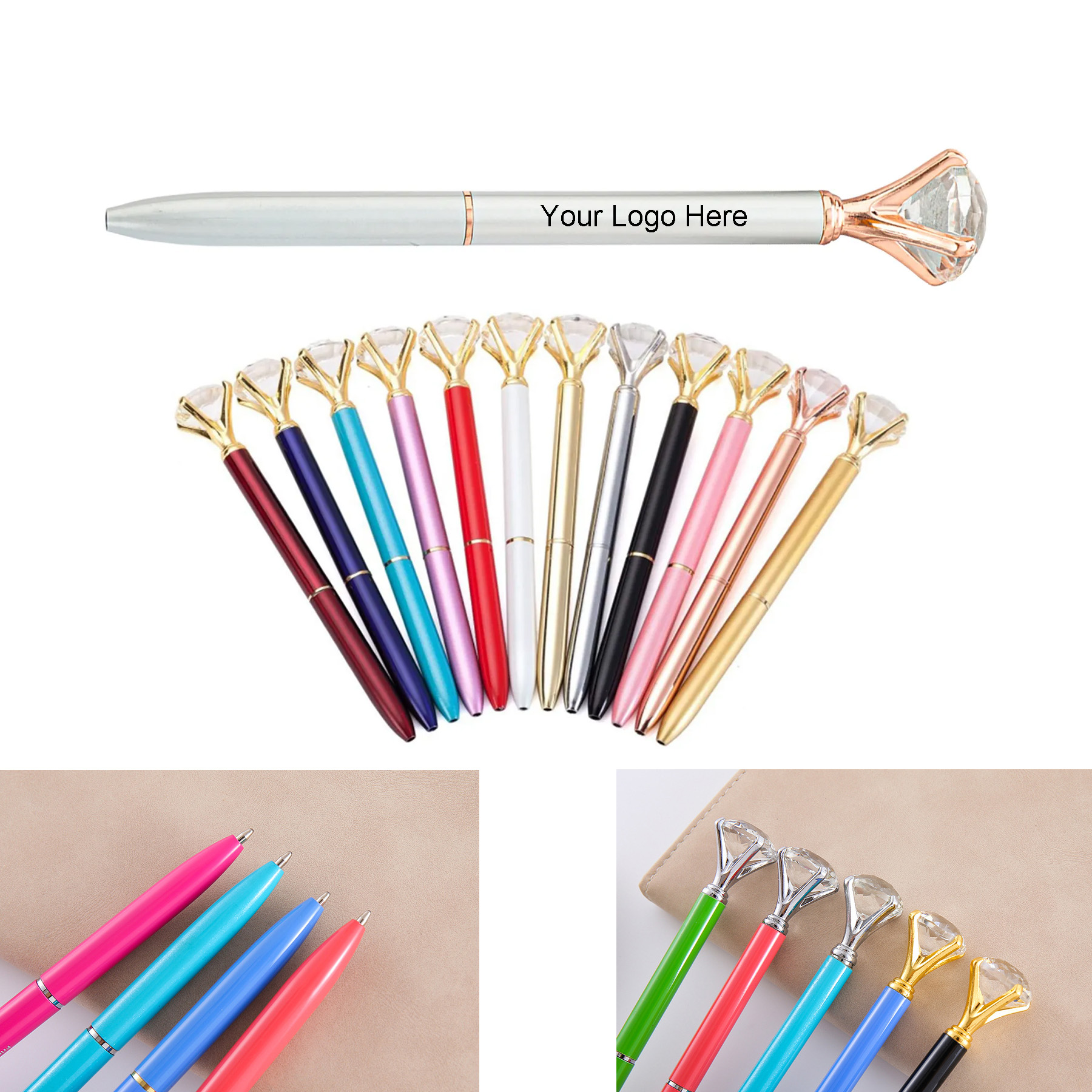 Jumbo Crystal-Studded Pen 2