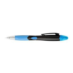 Silver Barrel Pen With Highlighter 17