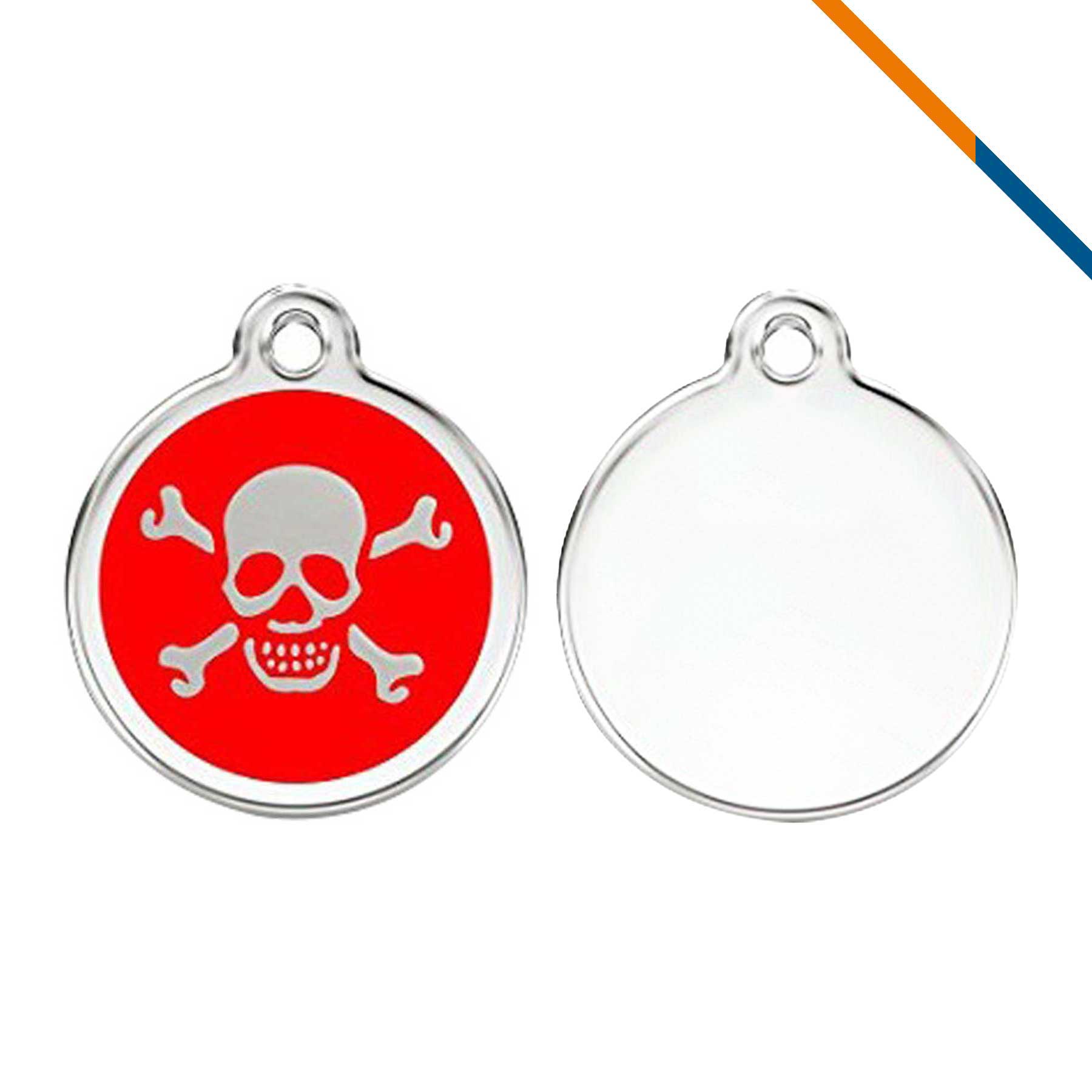 Ruby Skull Pet Tag 2