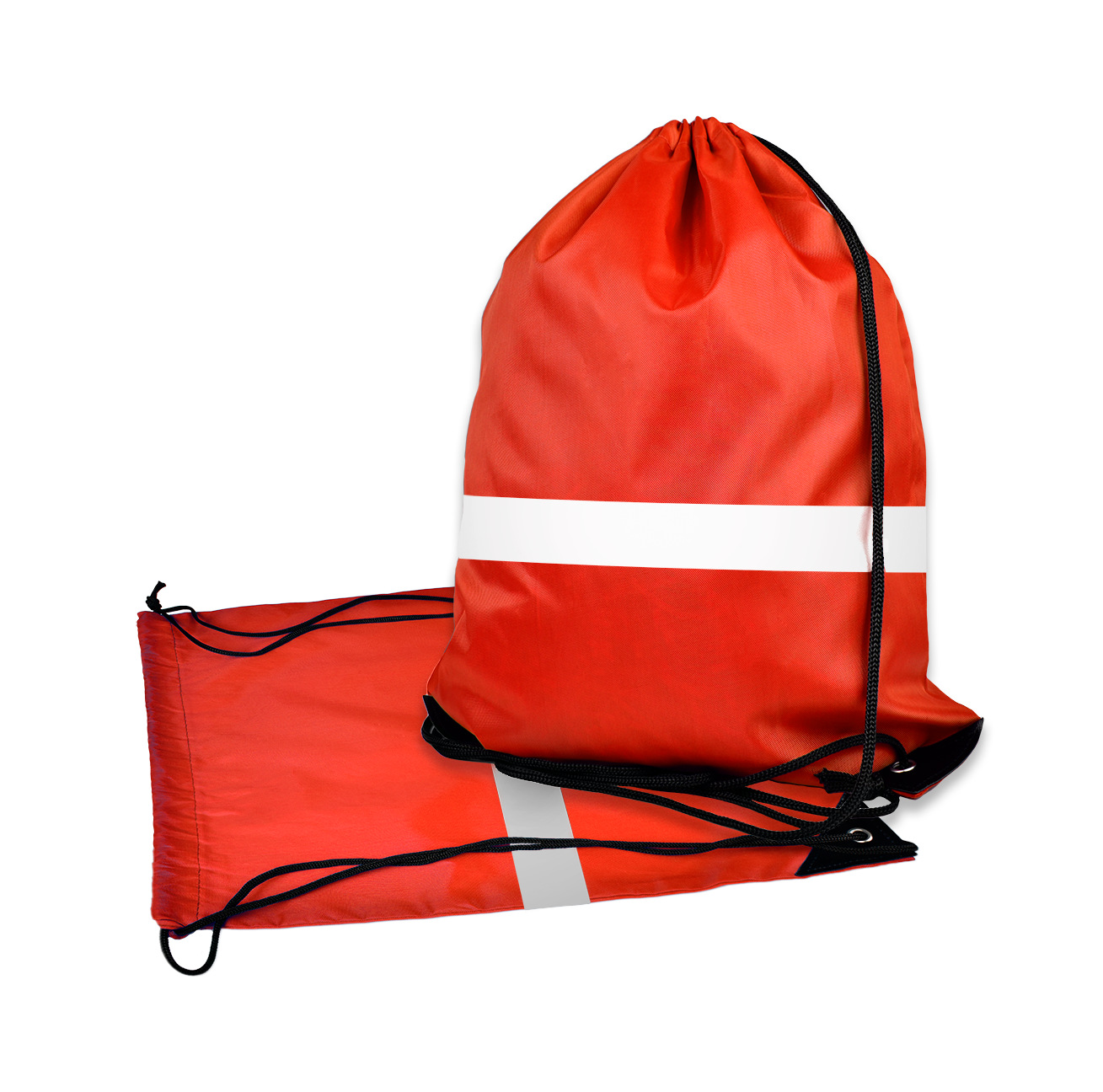 Drawstring Backpack With Reflective Strips 13
