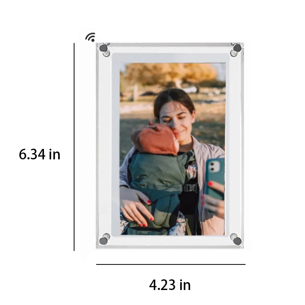5-inch Acrylic Digital Video Picture Frame Home Decor Gifts 6