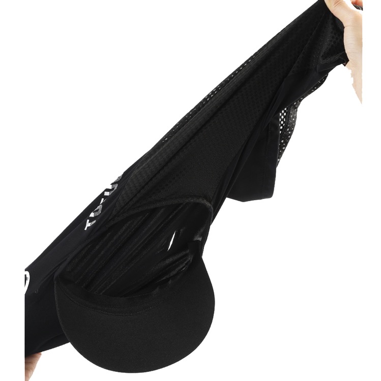 Ice silk headgear with brim 2