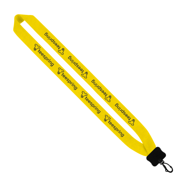 1" Cotton Lanyard with Plastic Clamshell & Swivel Snap Hook 5