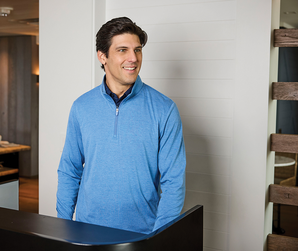 Men's Vista Tri-Blend Quarter Zip 47