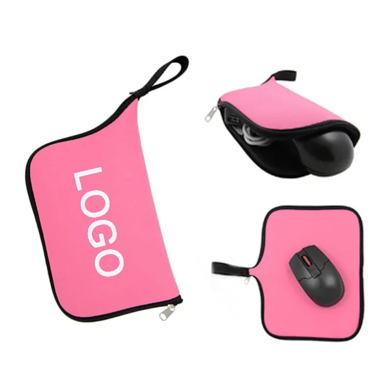 Neoprene Zipper Mouse Pad Pouch 4