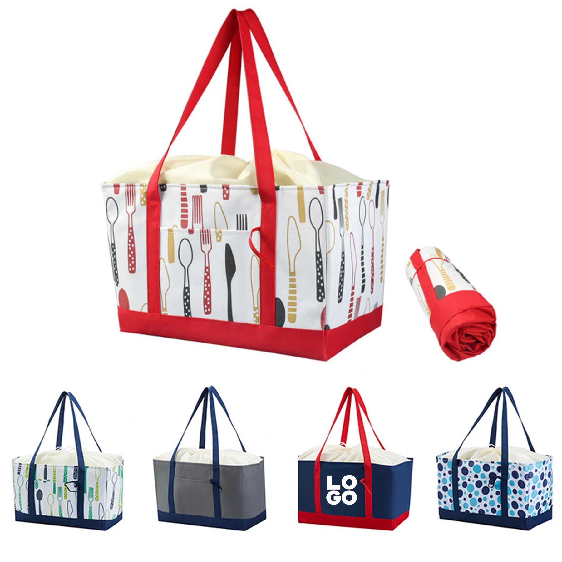 Folding Supermarket Shopping Insulation Bag 1