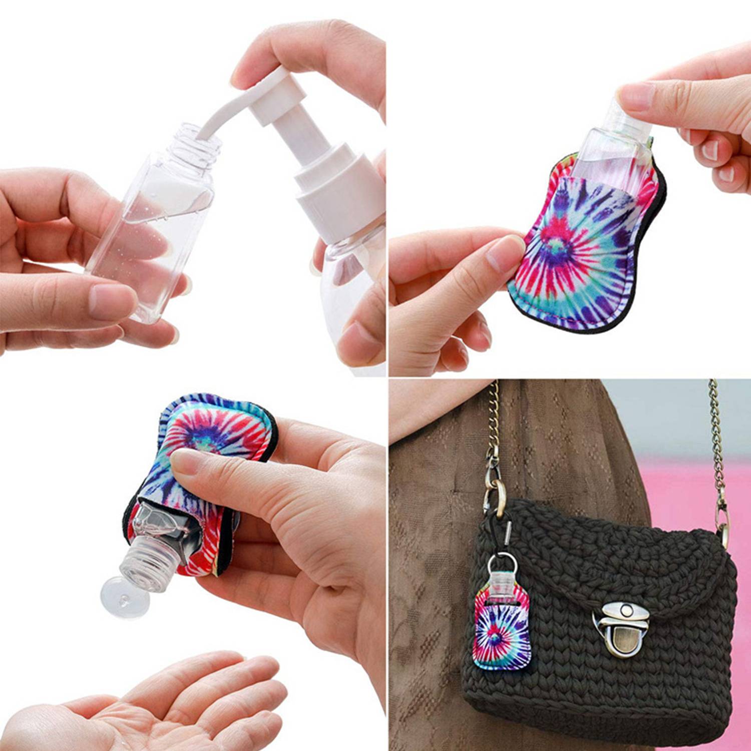 Neoprene Hand Sanitizer Bottle Sleeve 8