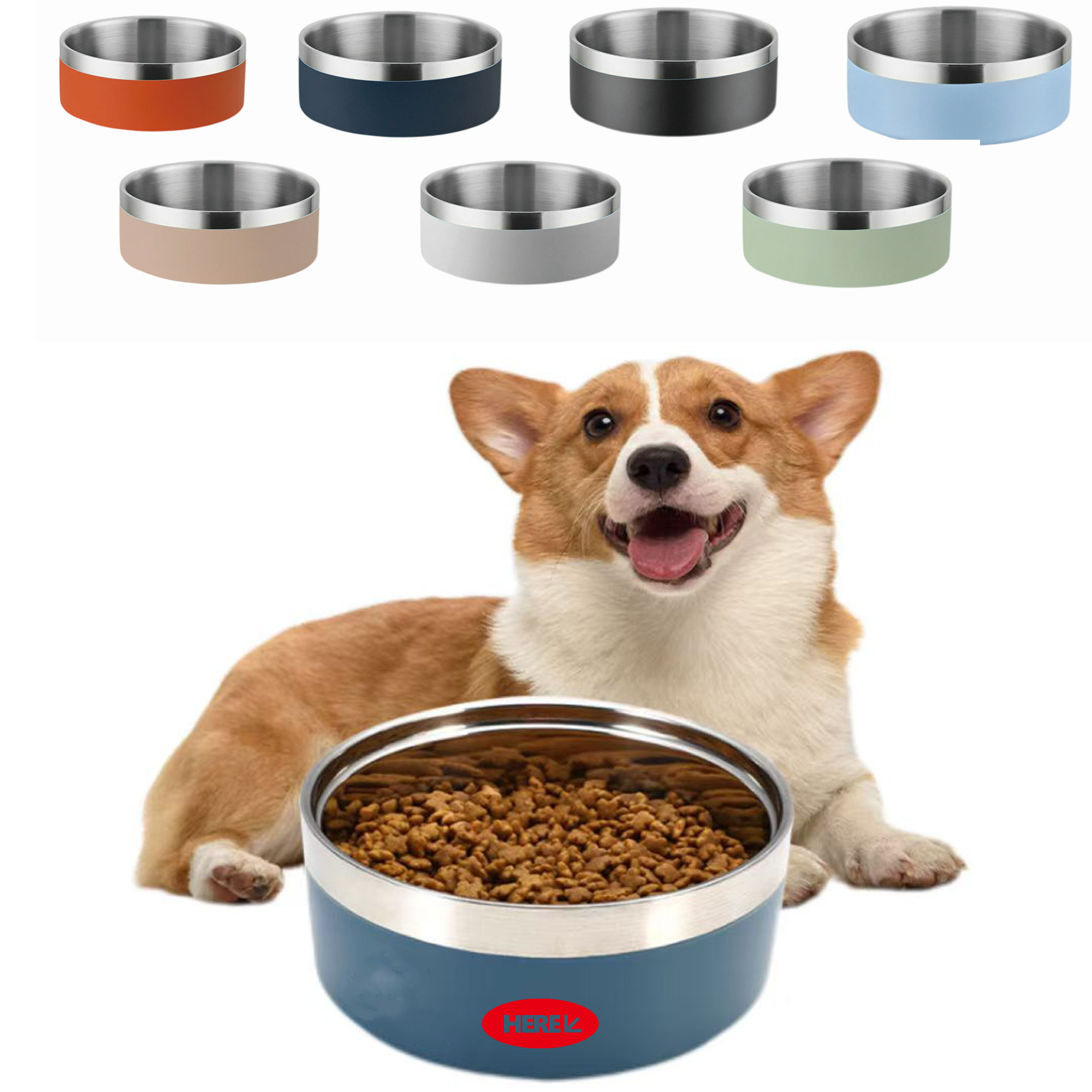 Stainless Steel Pet Dish ®C 32 oz Capacity 2