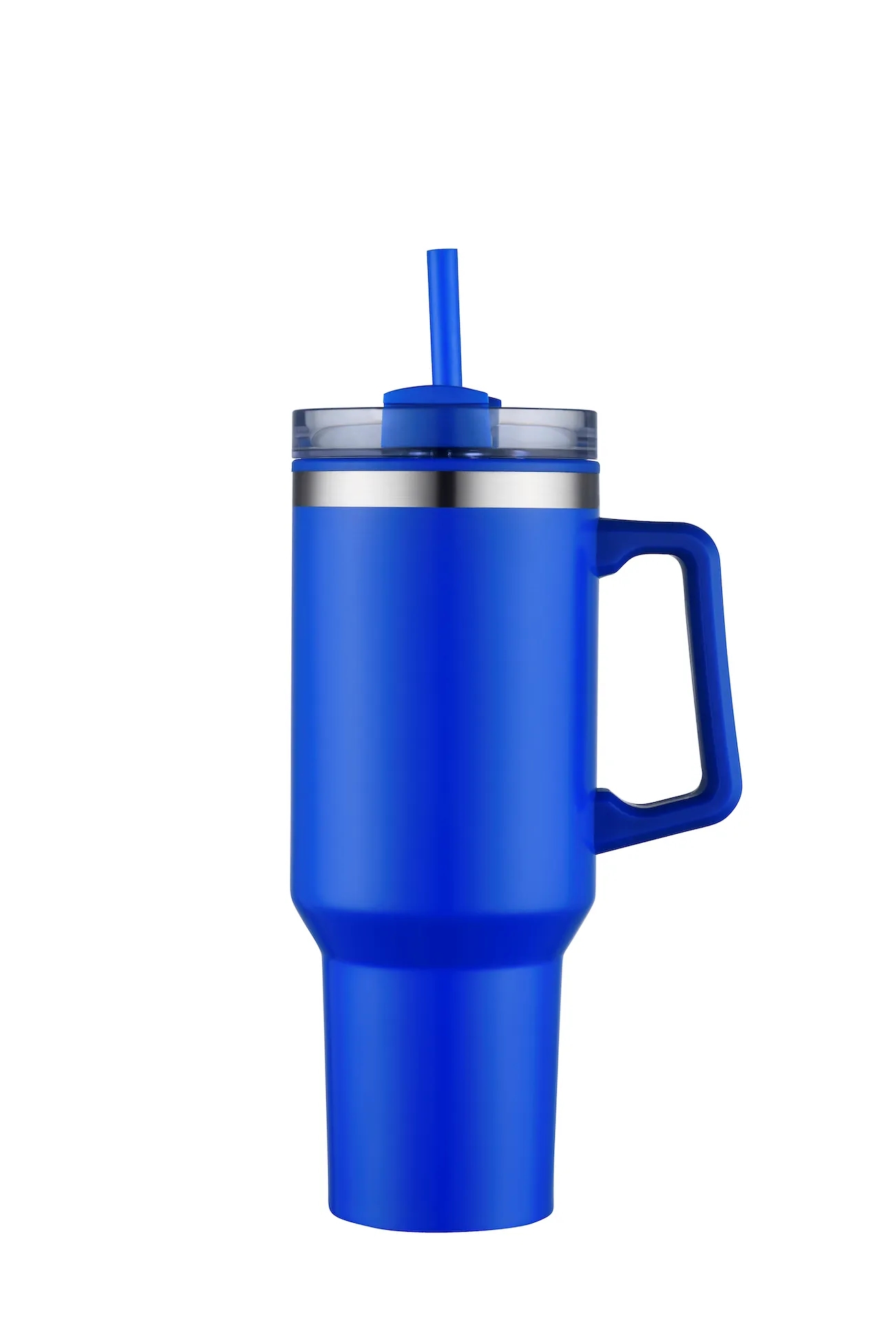 40oz Insulated Travel Mug w/ Handle and Straw