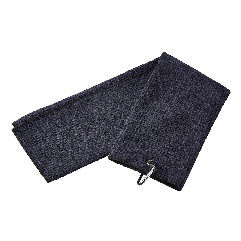 Tri-fold Microfiber Waffle Golf Towel 3