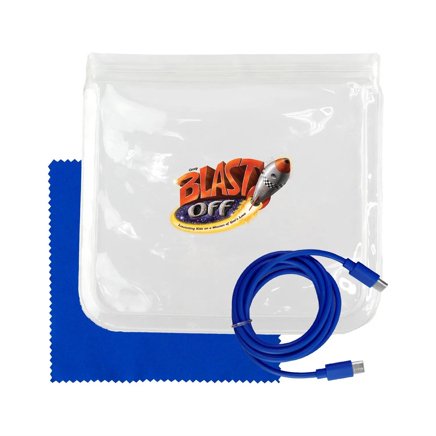 Clear C to C Cable & Cloth Set 13
