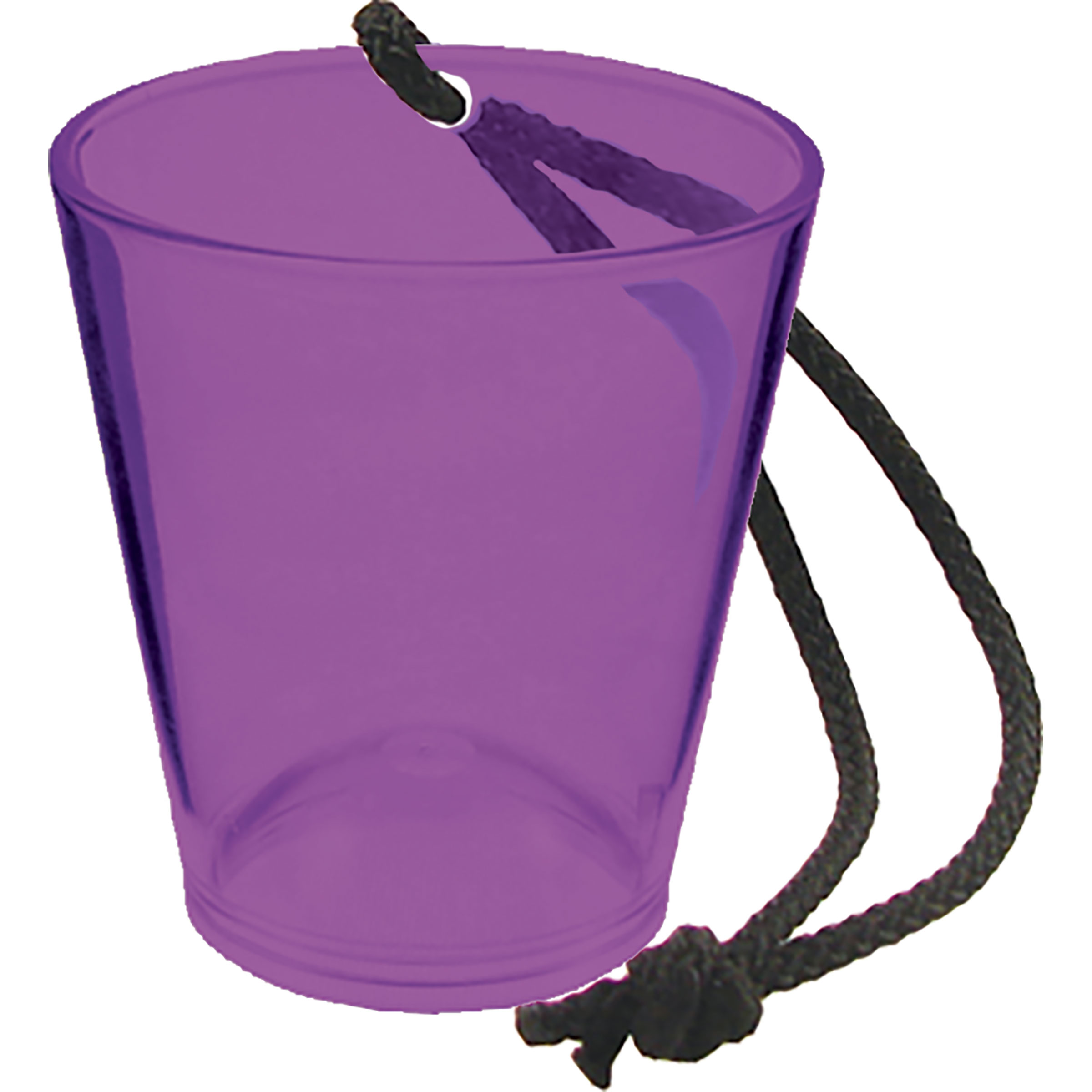 1.5oz Plastic Bottle Neck Hanging Sidecar Shot Glass with Black Rope 8