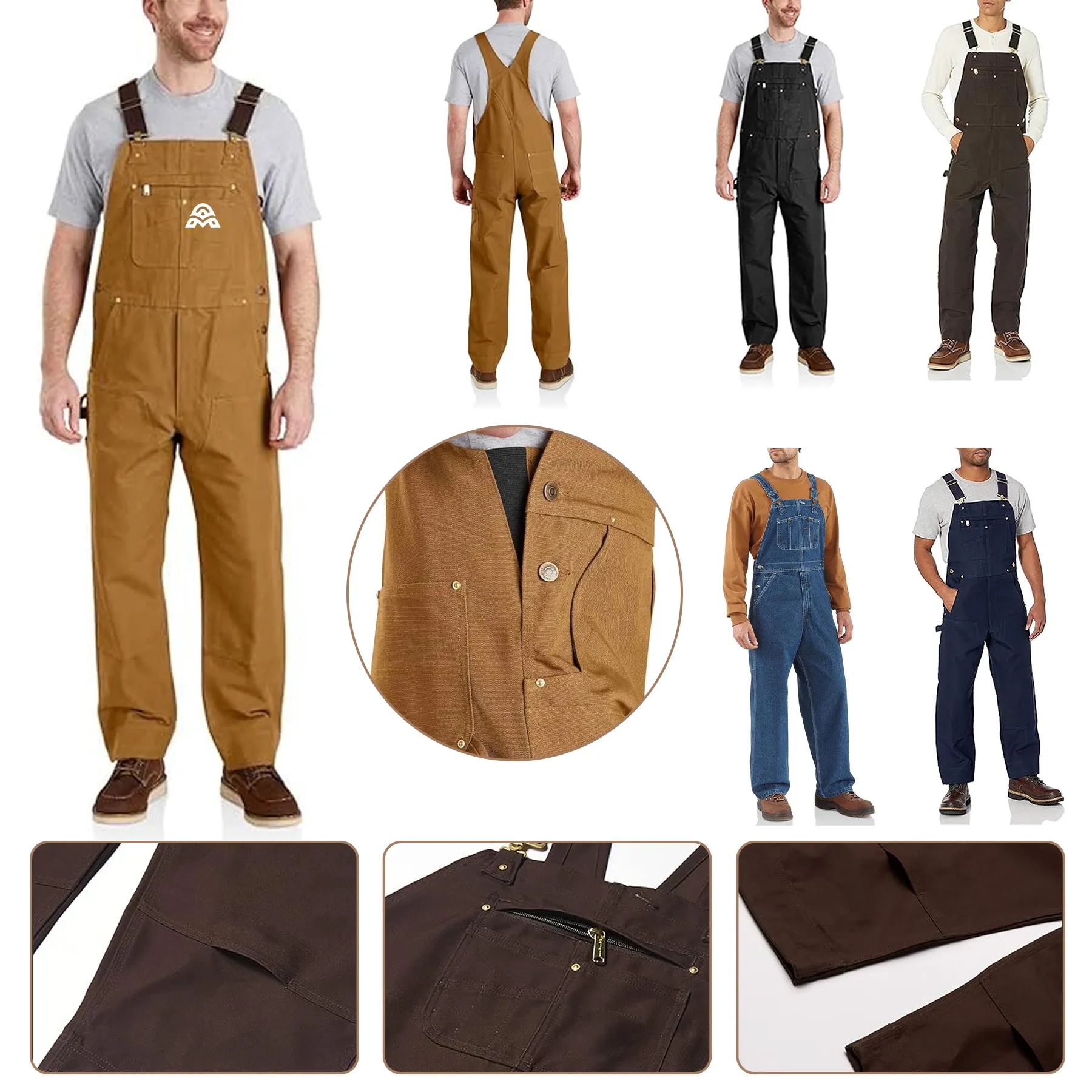 Adjustable Work Bib Overalls 3