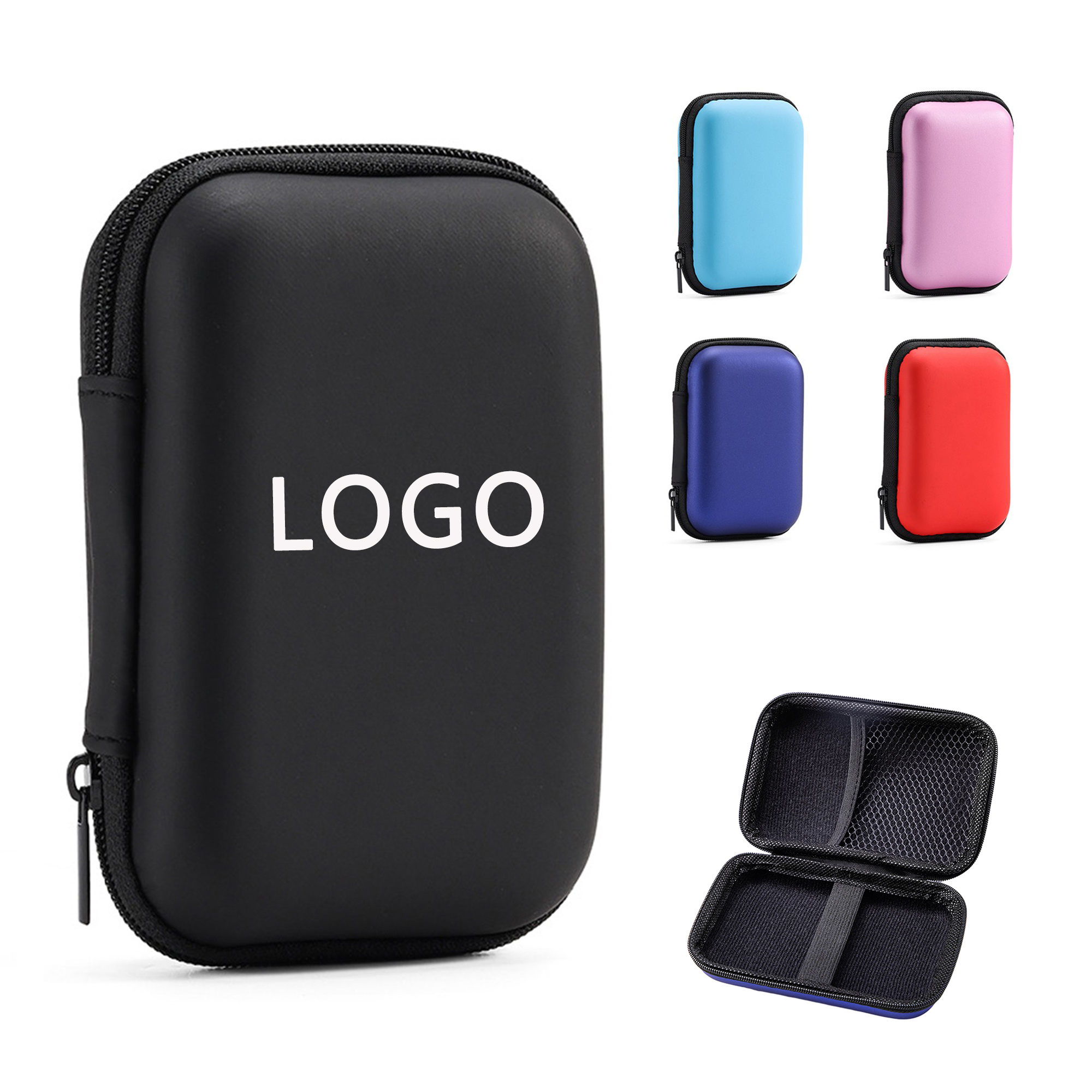 EVA Material Zipper Earphone Case Wallet Storage Box 9