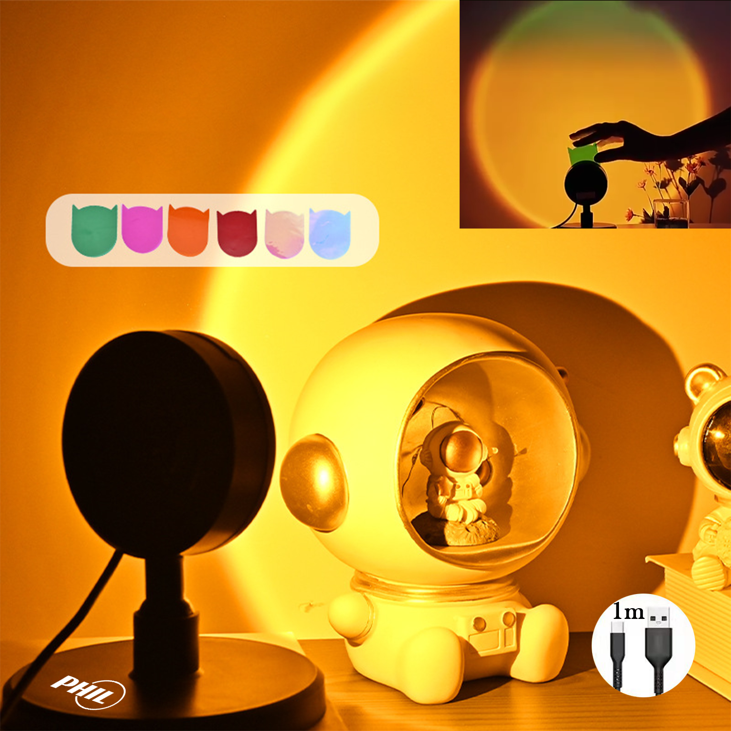 Mini Rainbow Sunset Led Atmosphere Lamp 2