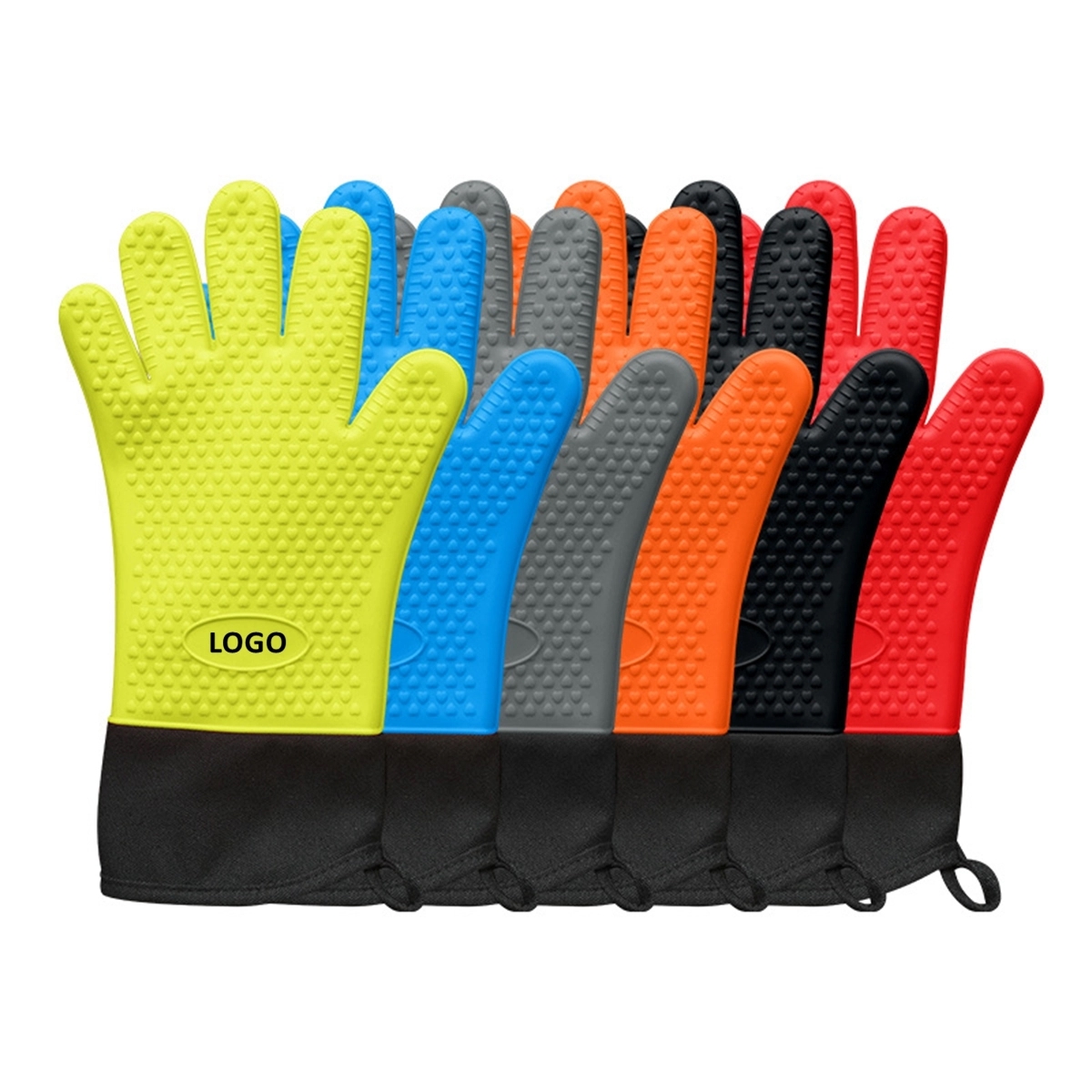 Heat Resistant Silicone Oven Gloves 2