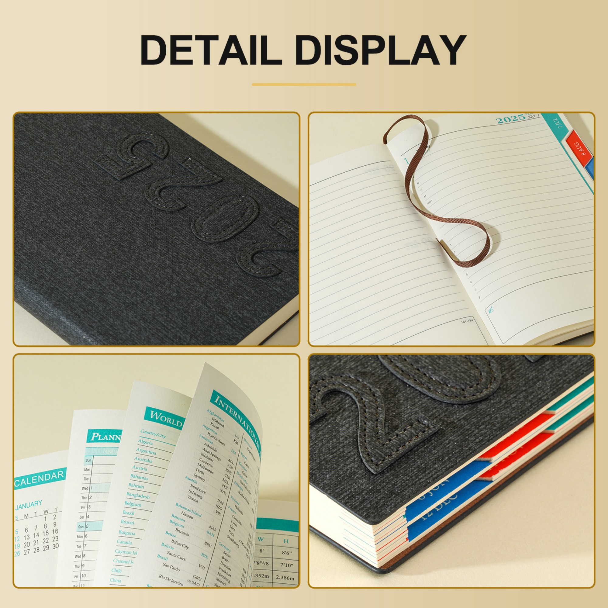 2025 Jan - Dec 5.8" x 8.4" A5 Daily Planner 3