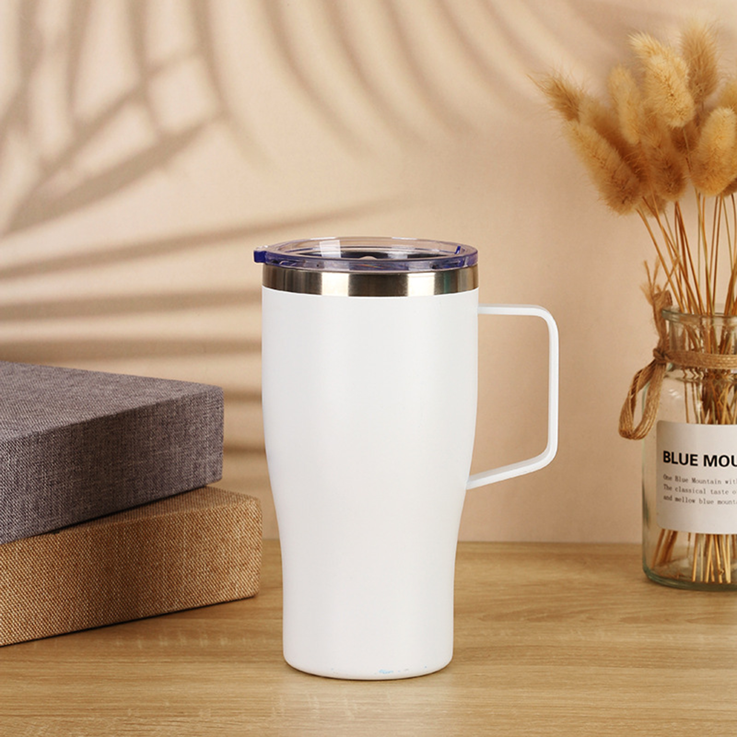 30Oz Vacuum Insulated Stainless Steel Tumbler With Handle 5
