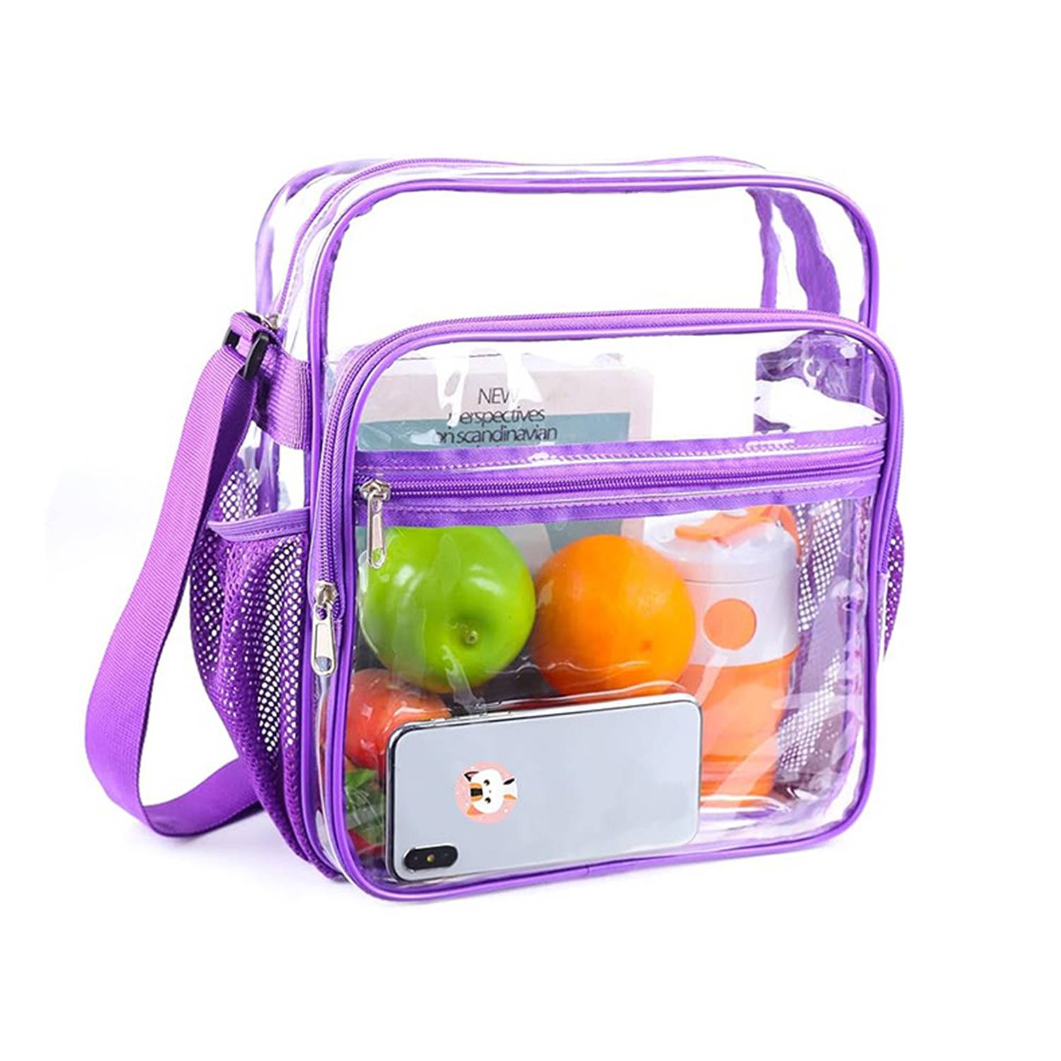 PVC Clear Crossbody Messenger Shoulder Bag 2