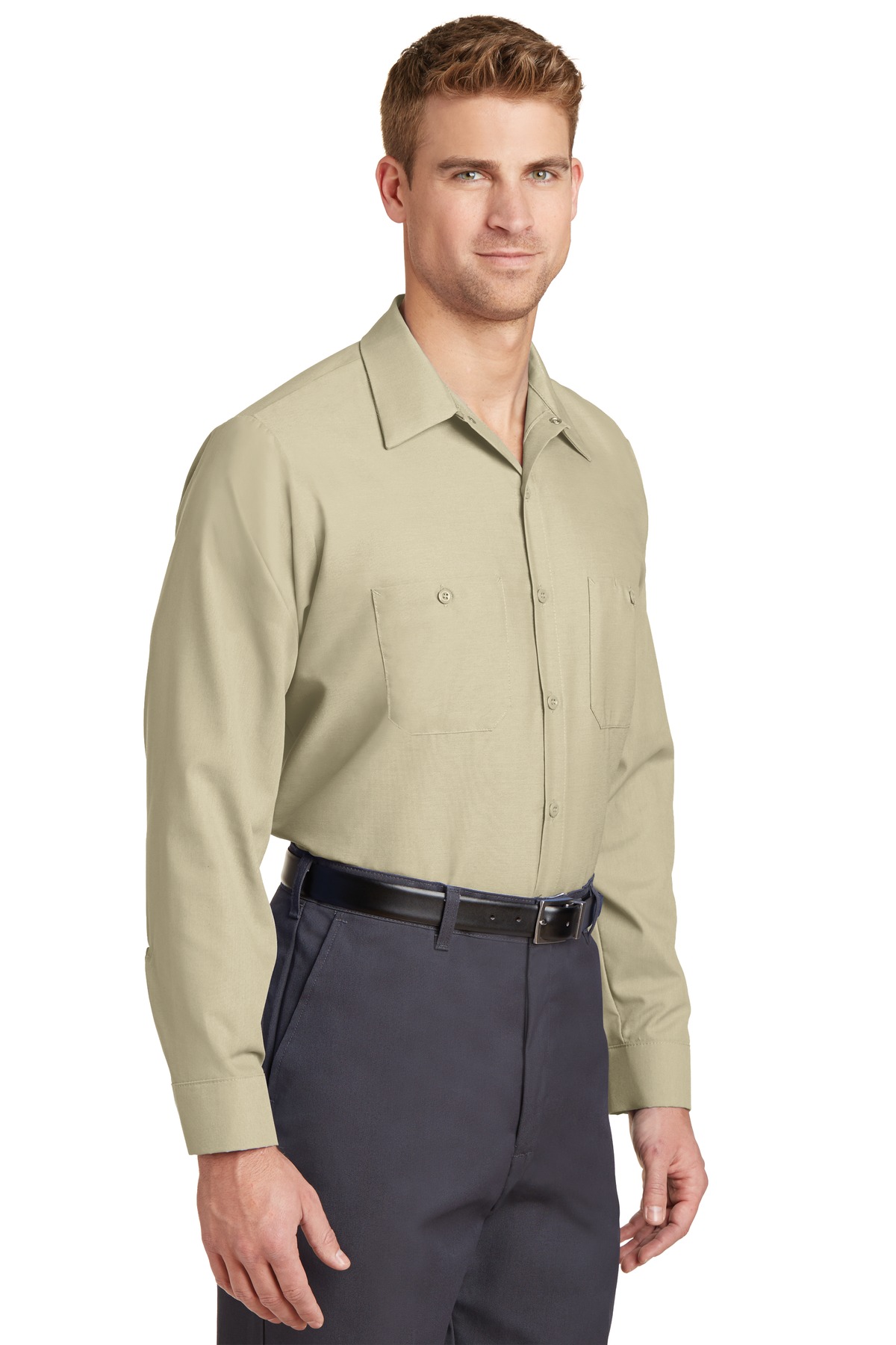 Red Kap Long Sleeve Industrial Work Shirt. SP14 16