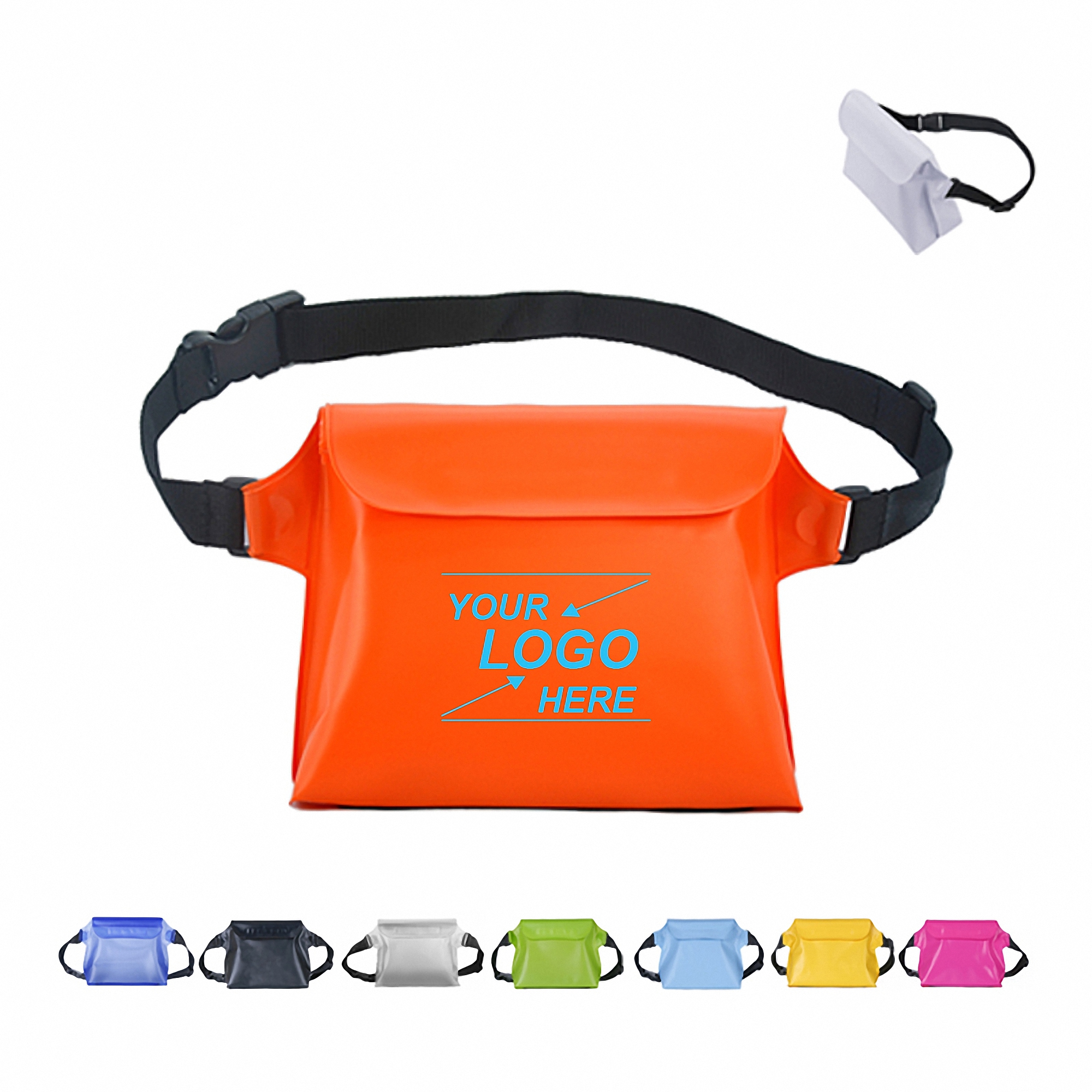 Waterproof Waist Pouch with Adjustable Strap IPX8 1