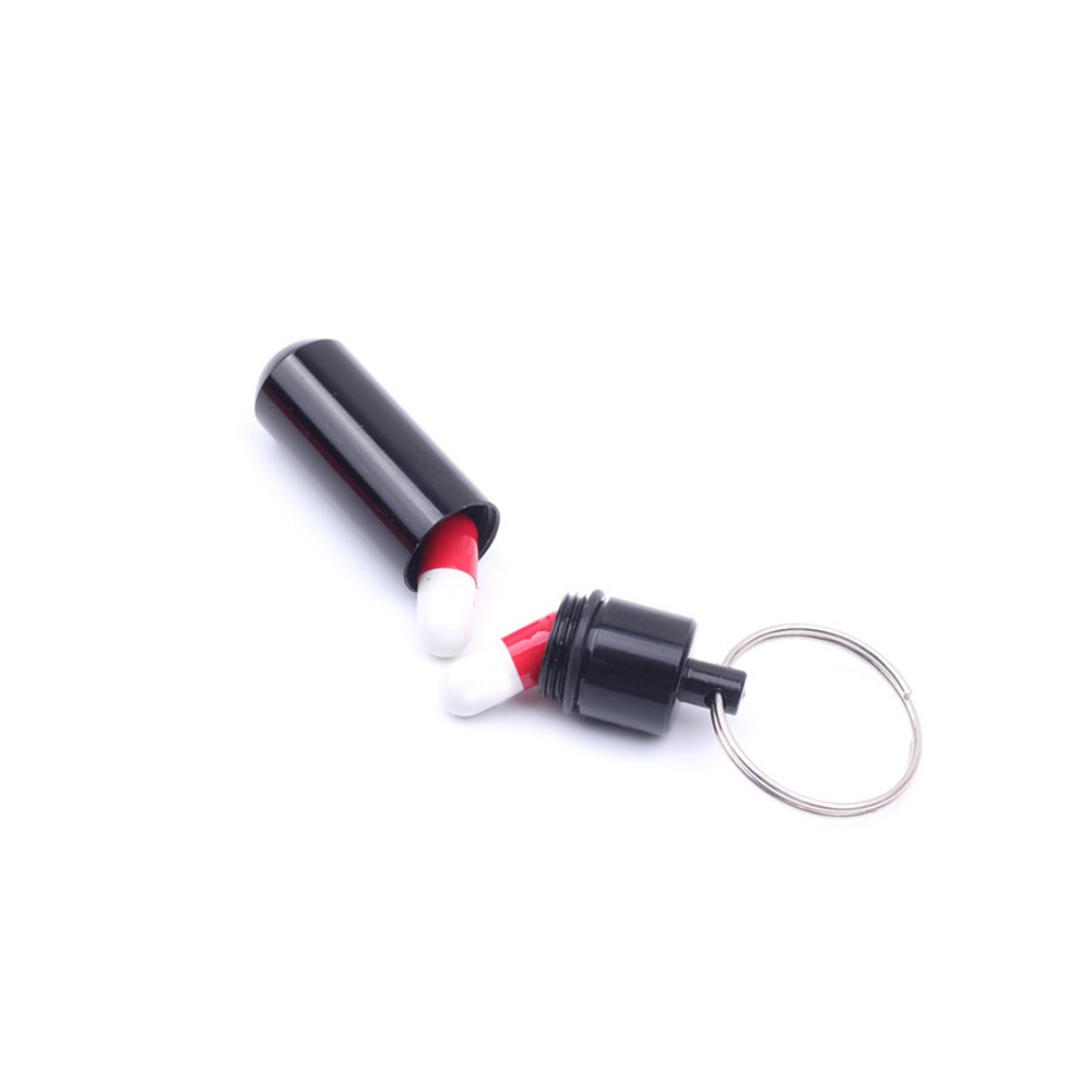 Waterproof Aluminum Pill Holders Storage Drug Container 3