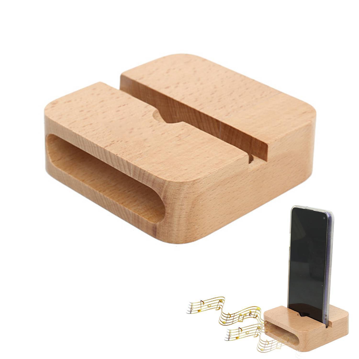 Portable Wooden Cell Phone Stand 5