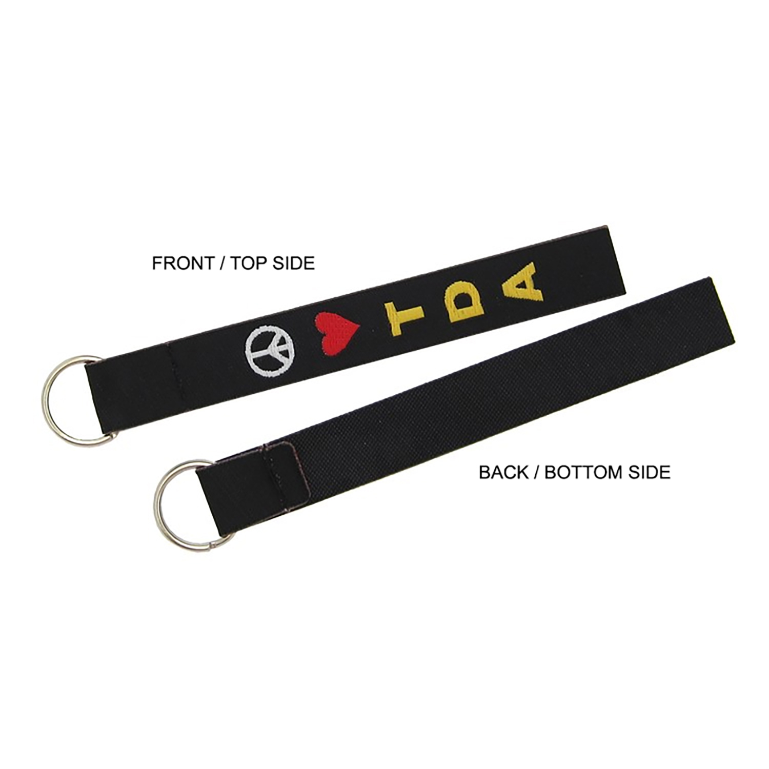 1/2" Woven Zipper Pull w/ Black Backing - "Elite" Weave