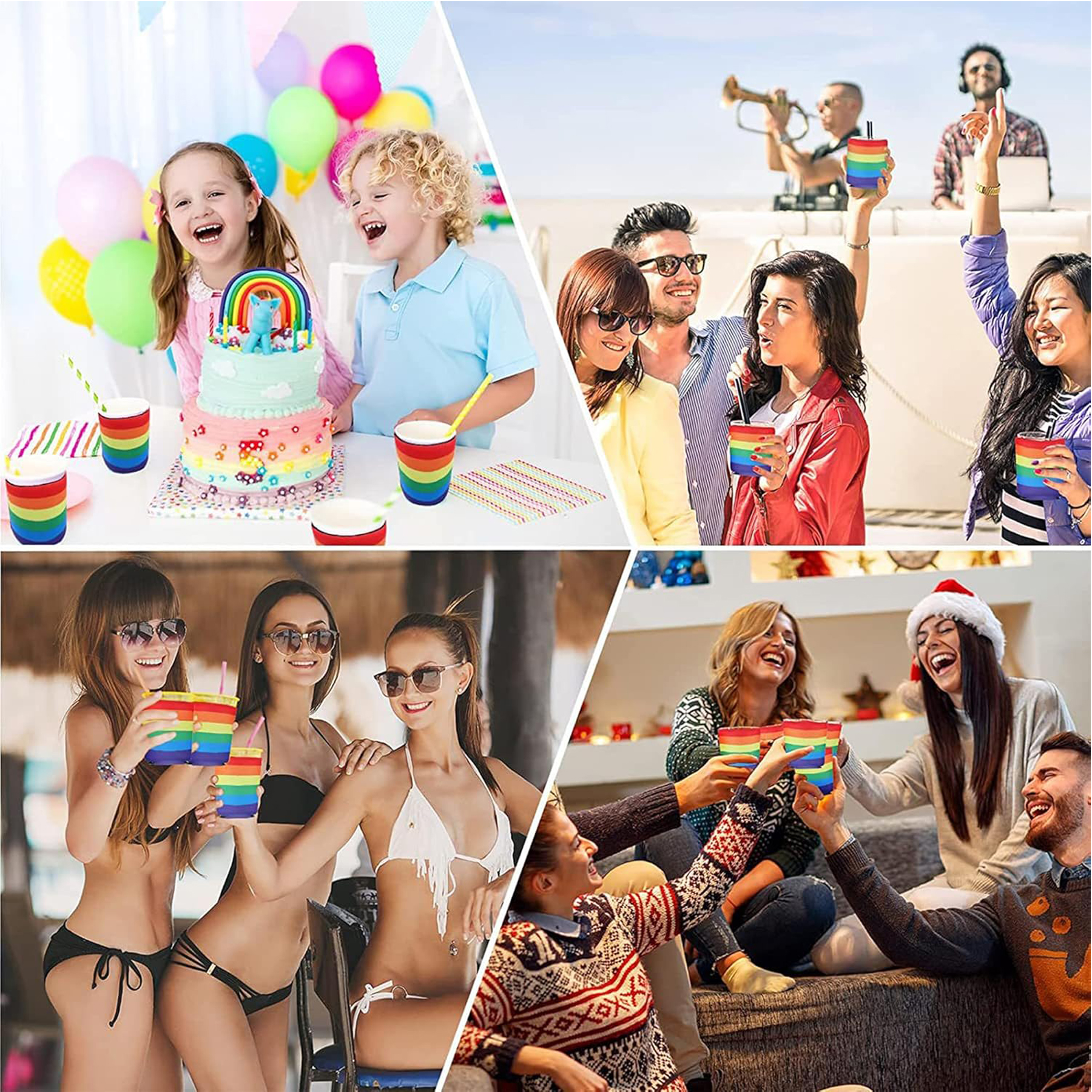 Pride Rainbow Can Cooler Sleeves 2