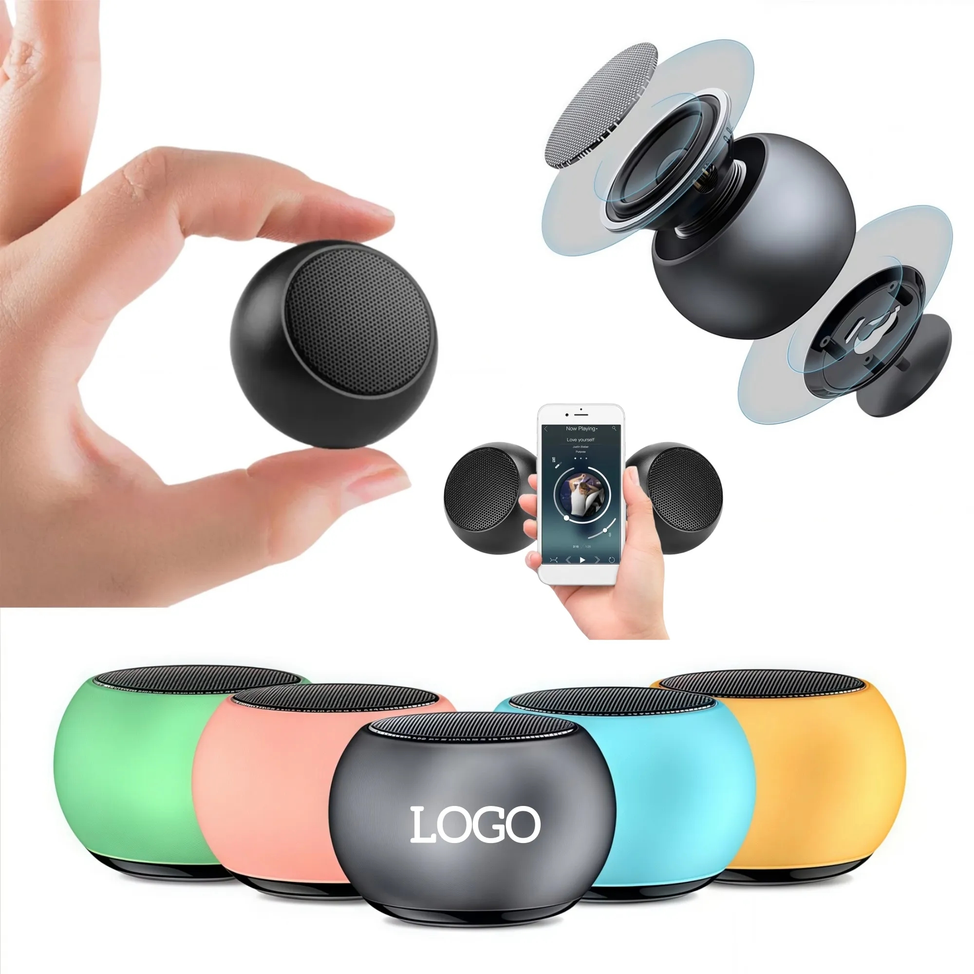 Portable Wireless Speaker with Stereo Bass Sound 10
