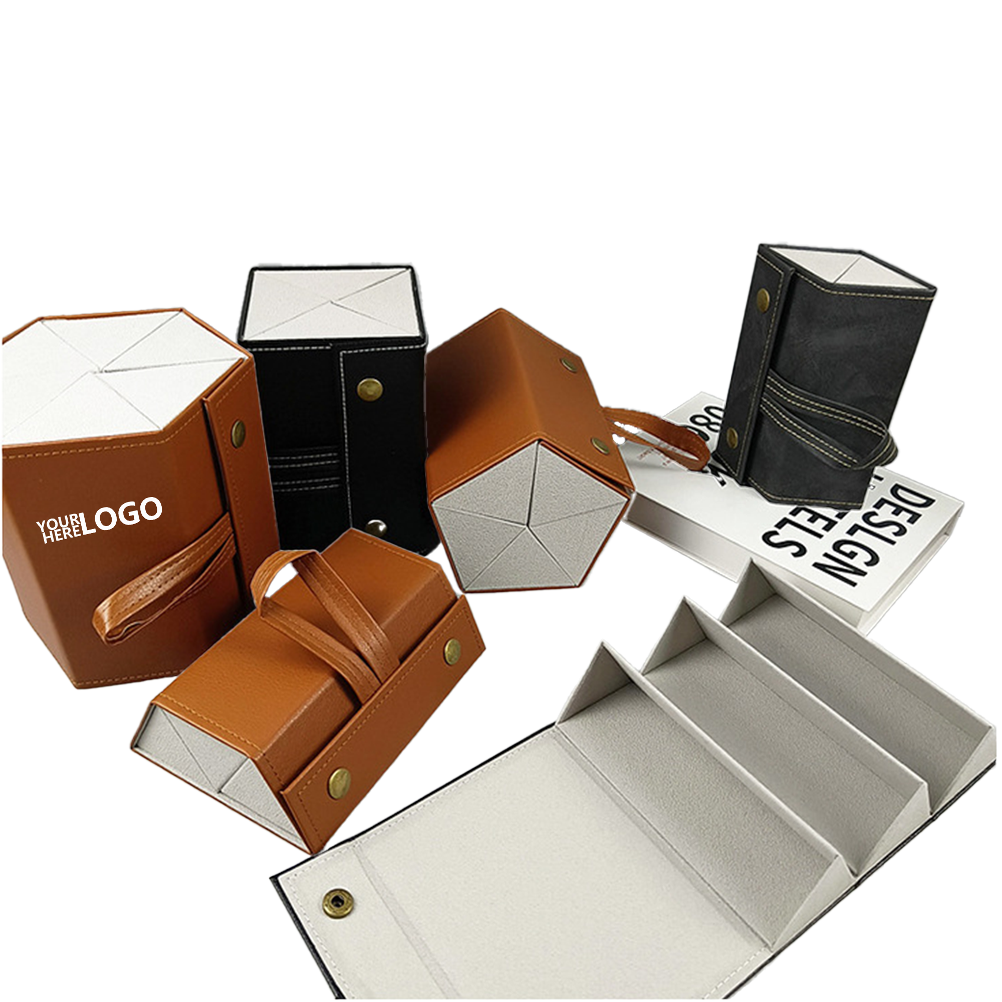 Stylish PU Leather Glasses Holder 2