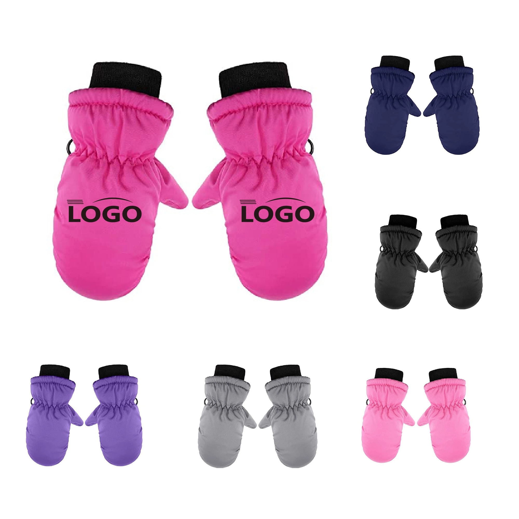 Winter Polyester Children Mitten Gloves 3