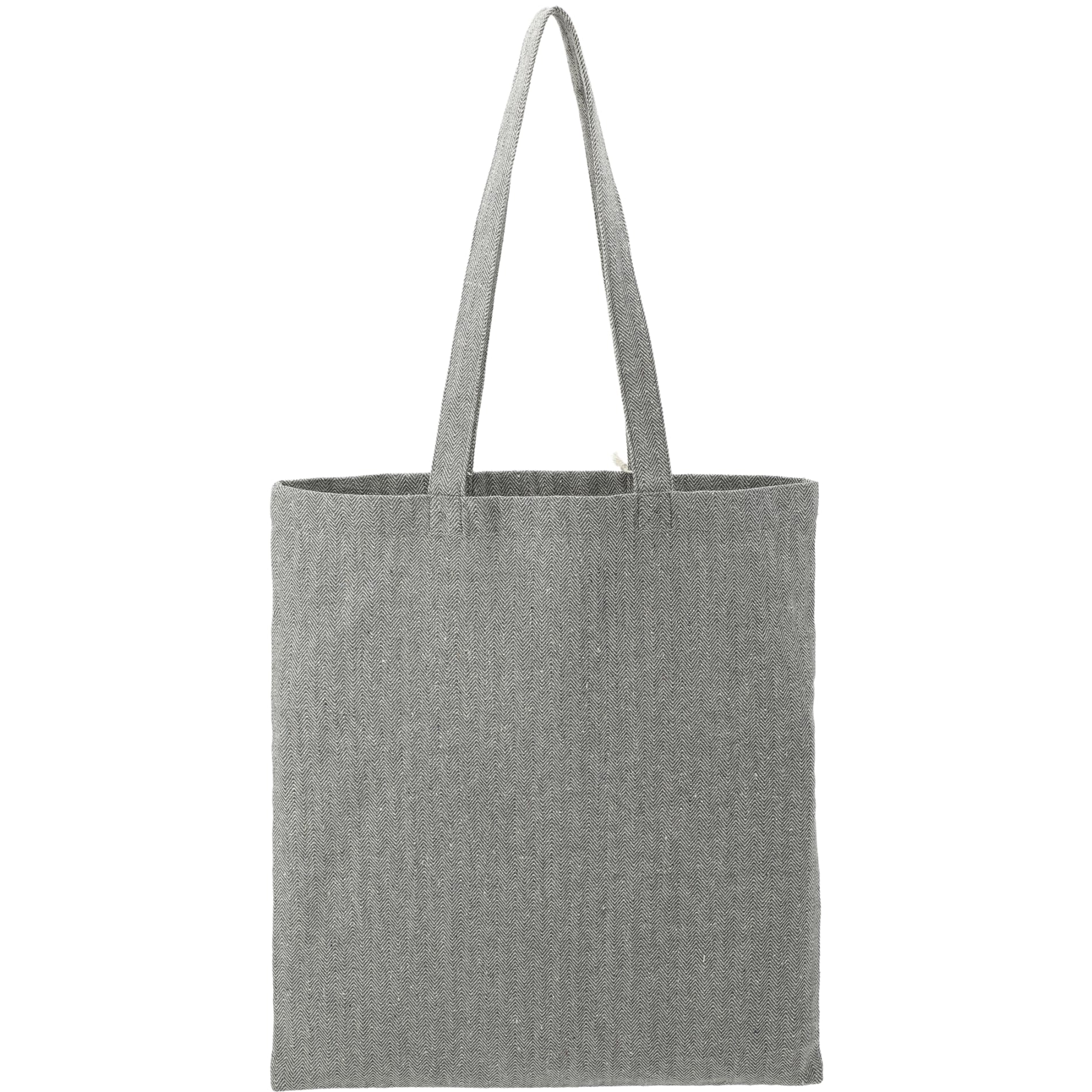 Recycled Cotton Herringbone Tote w/Zip Pocket 36