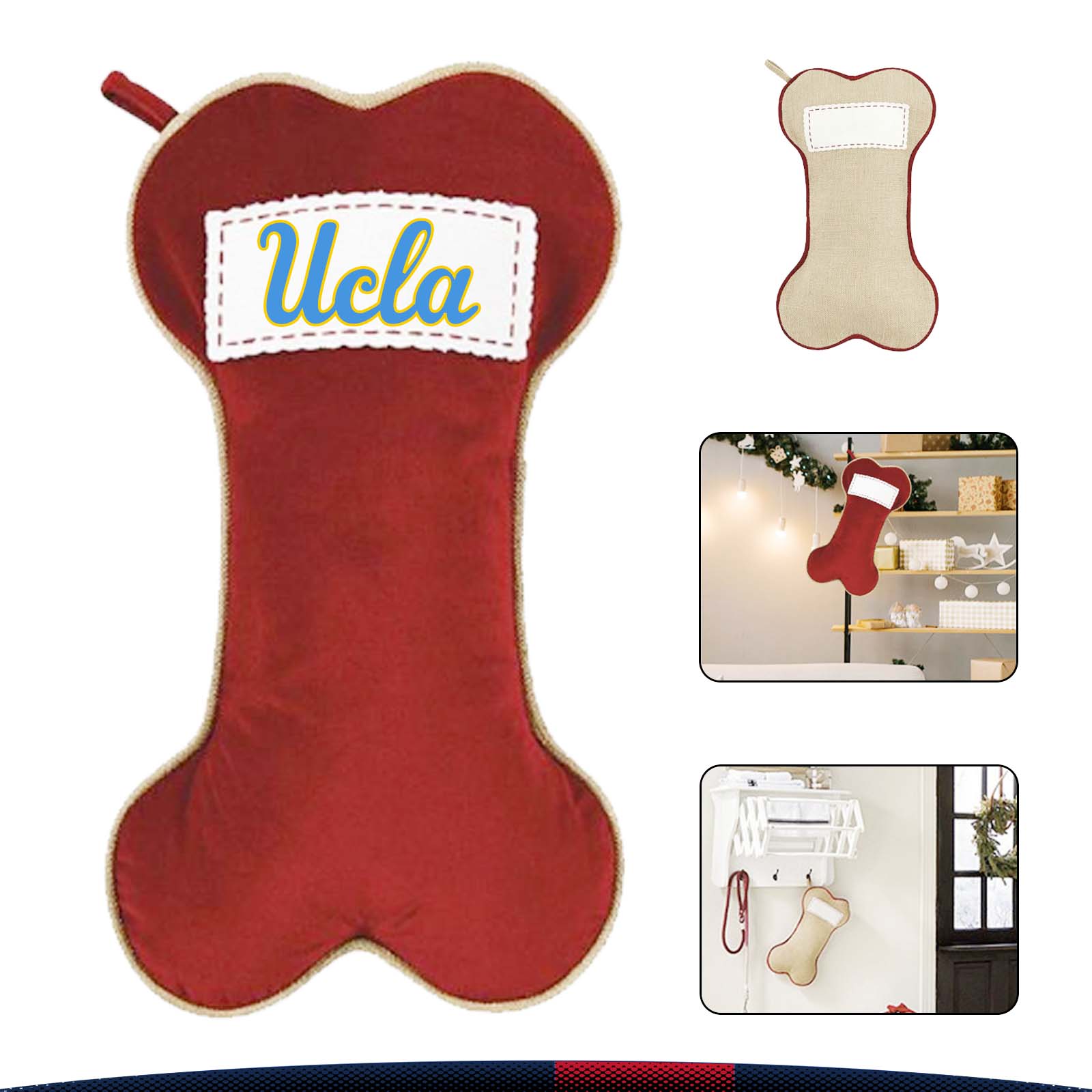Dog Bone Christmas Gift Pouch 3