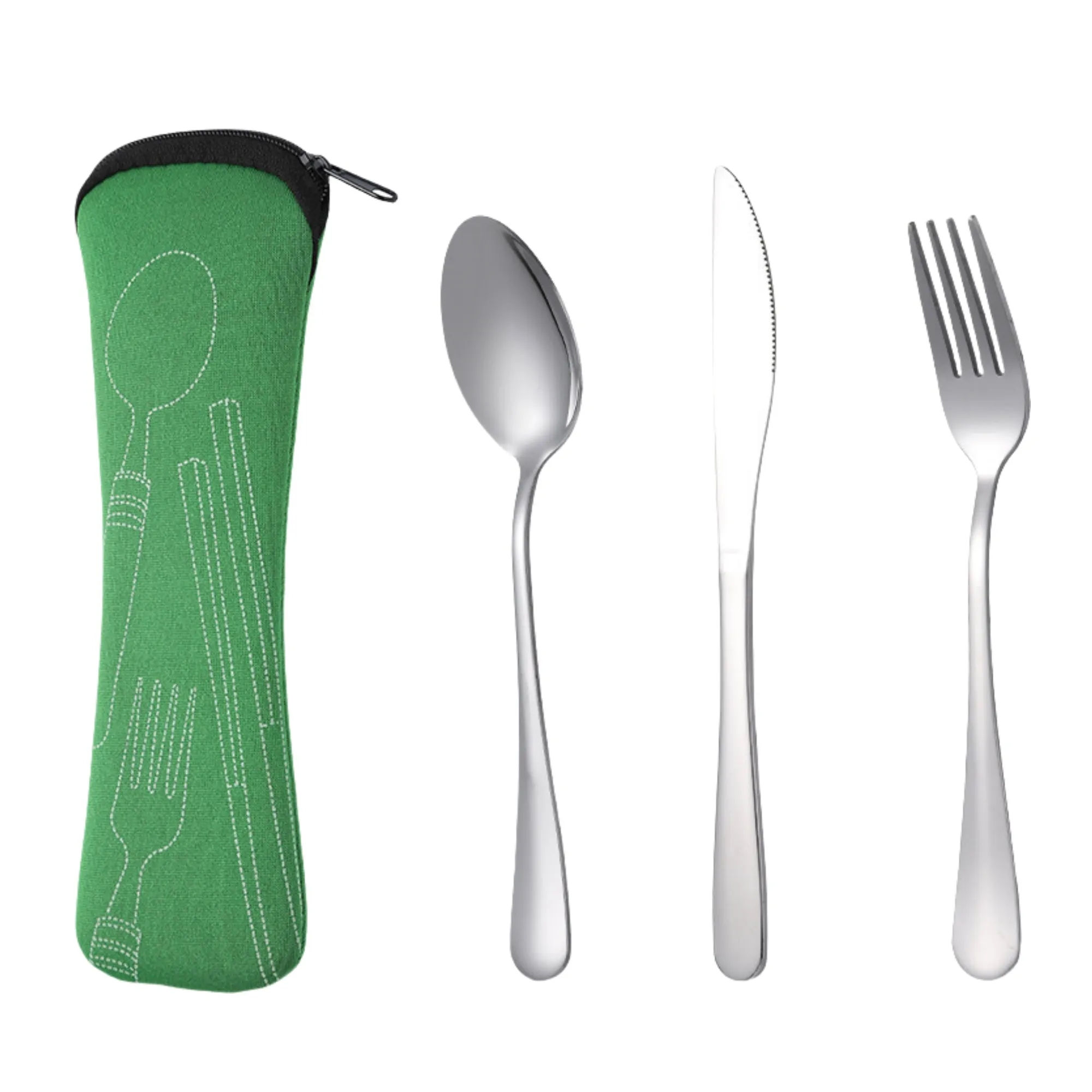 Travel Cutlery Reusable Silverware Set 9