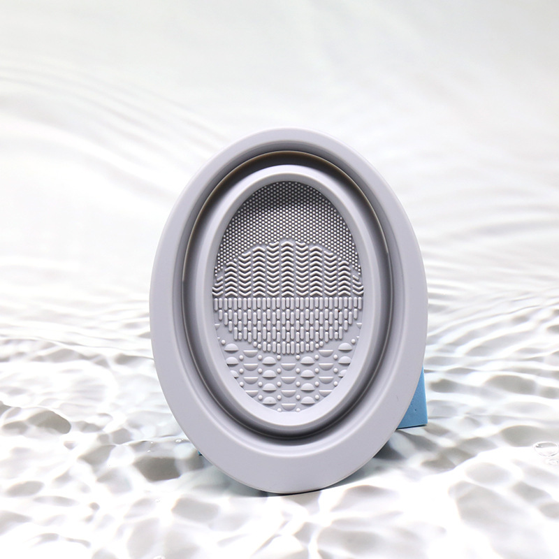 Foldable Makeup Brush Cleaner Cleaning Bowl--Round Shape 20