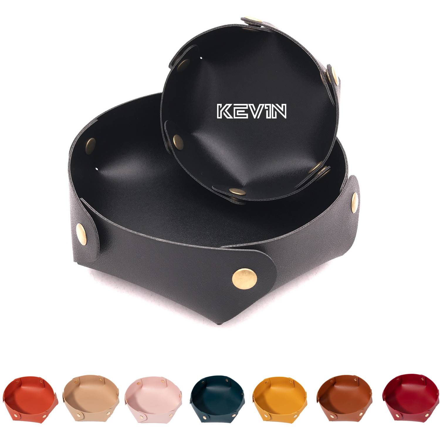 Leather Storage Box Folding Tray 2
