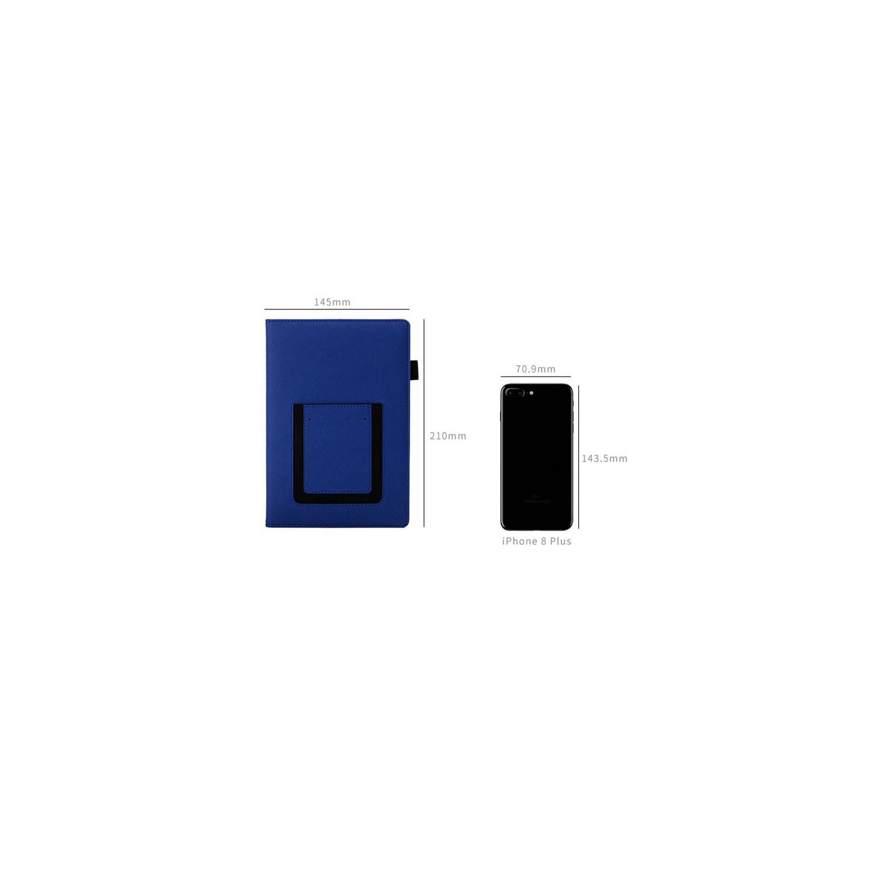Journal Notebook with Phone Card Holder 2