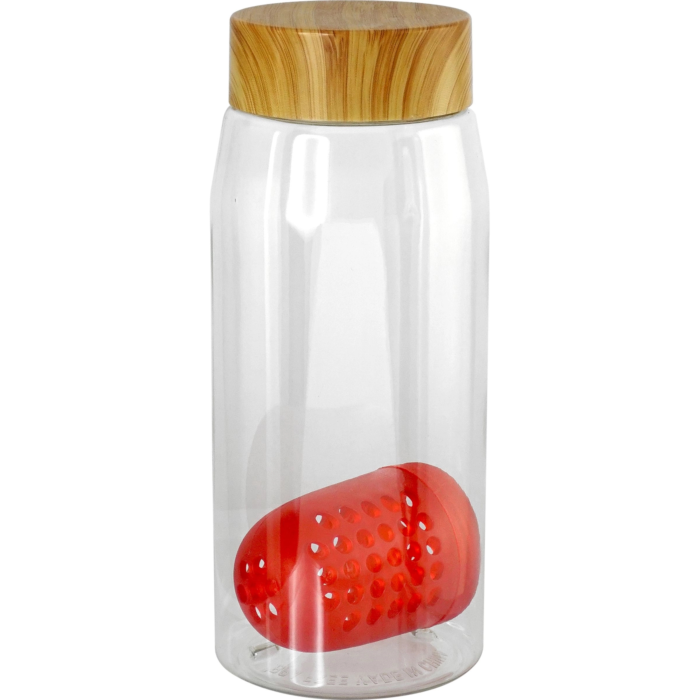 Bamboo Pattern 25 oz. Recycled Bottle with Floating Infuser 9