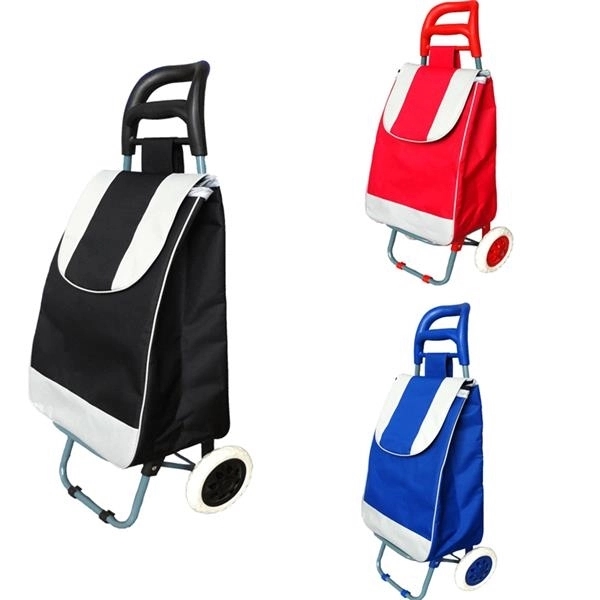 Collapsible Trolley Folding Shopping Bag With Wheels 2