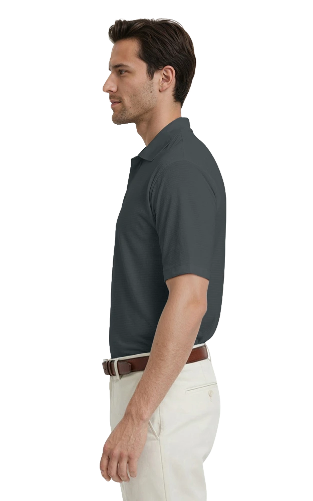 Adult Tonal Stripe Wicking Polo 35