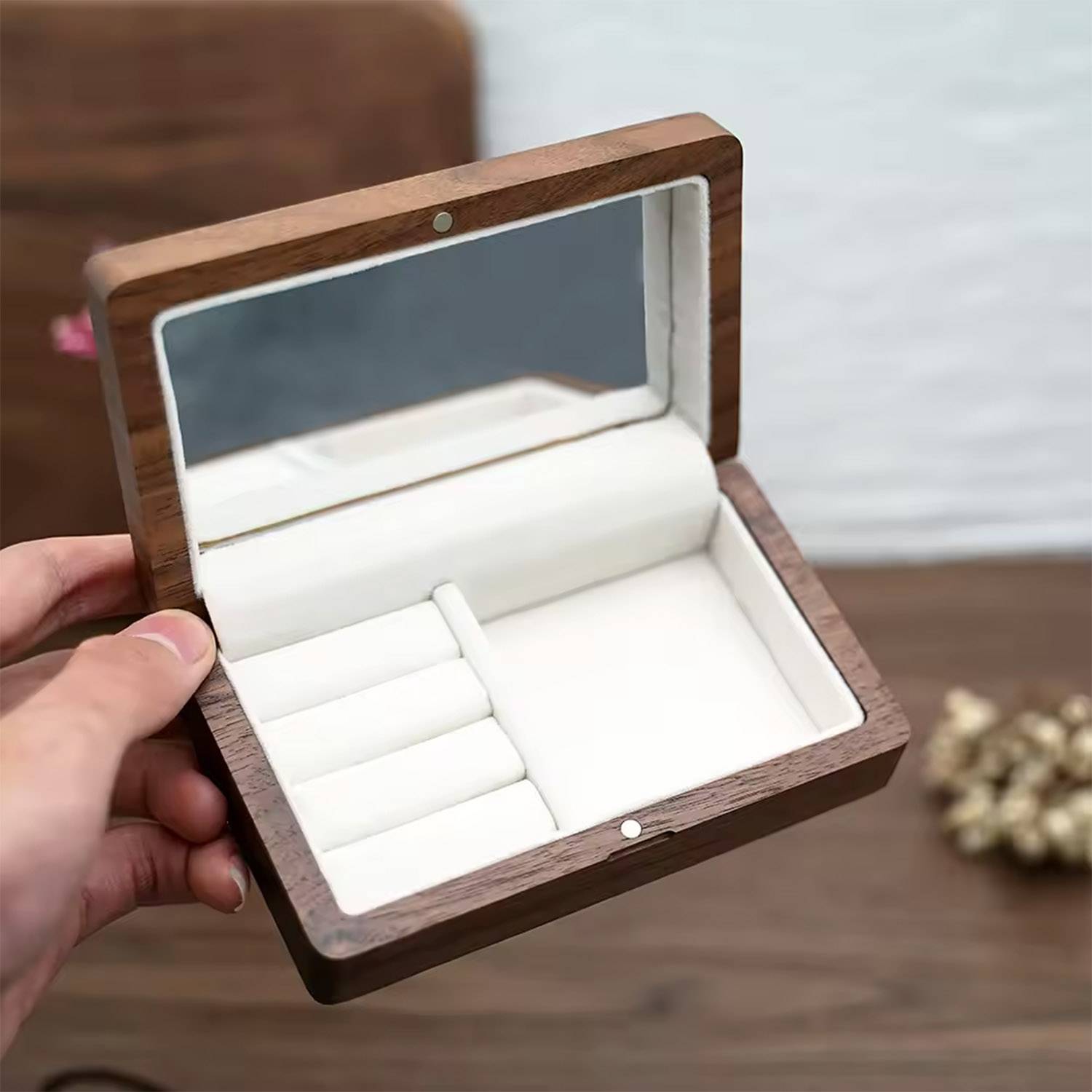 Wood Travel Jewelry Box 1