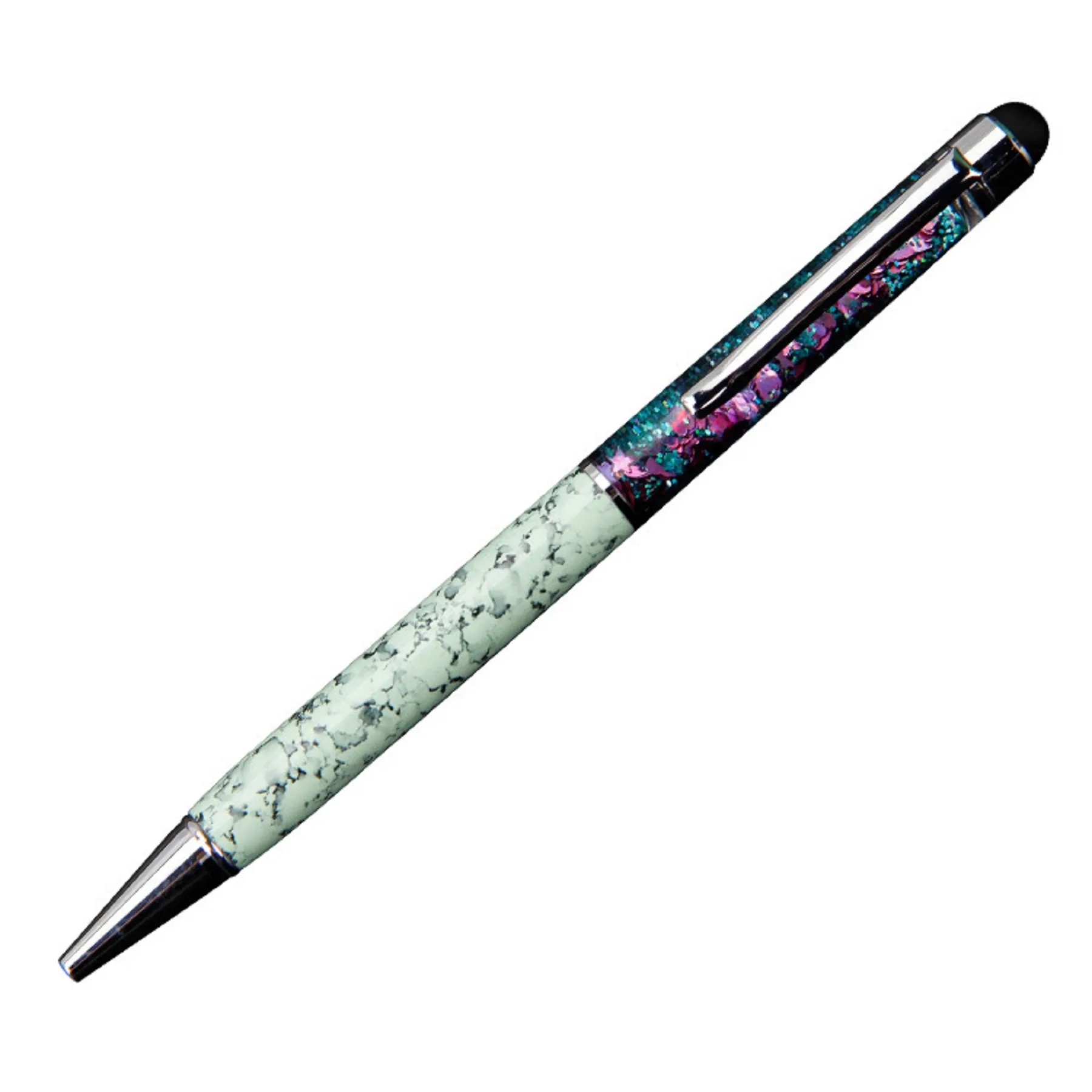 Oil Floating Glitter Stylus Ballpoint Pen 5