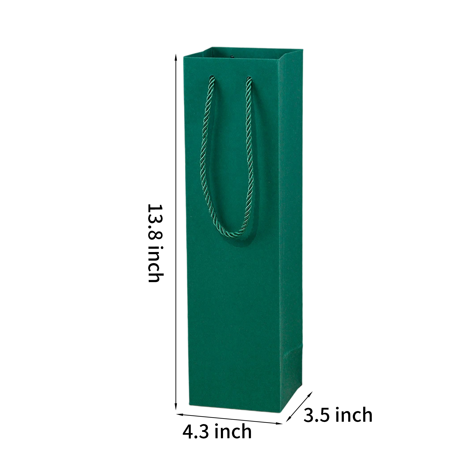 Paper Single Wine Bottle Tote Bag With Twisted Handle 7