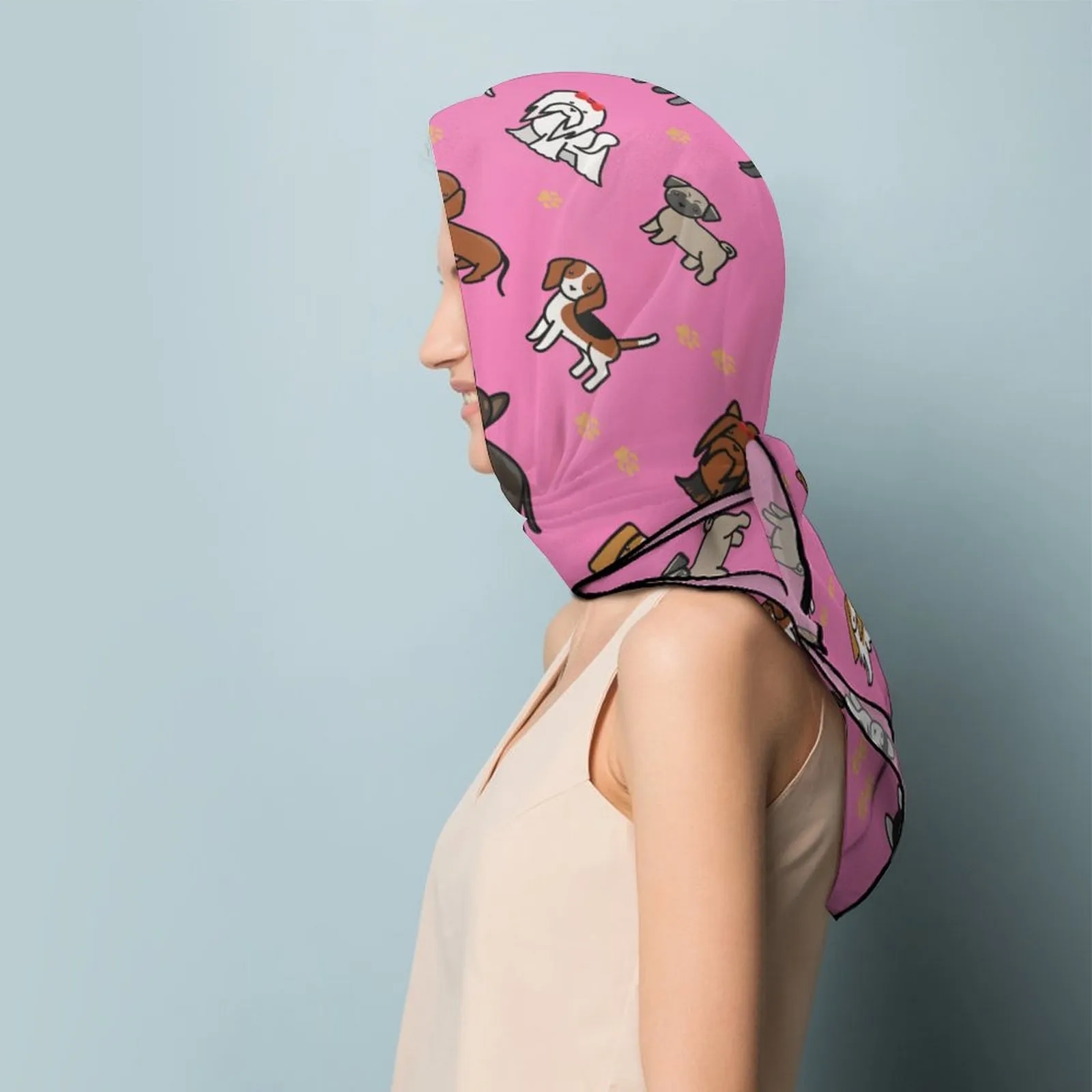 Polyester Fashion Scarf with Logo 5