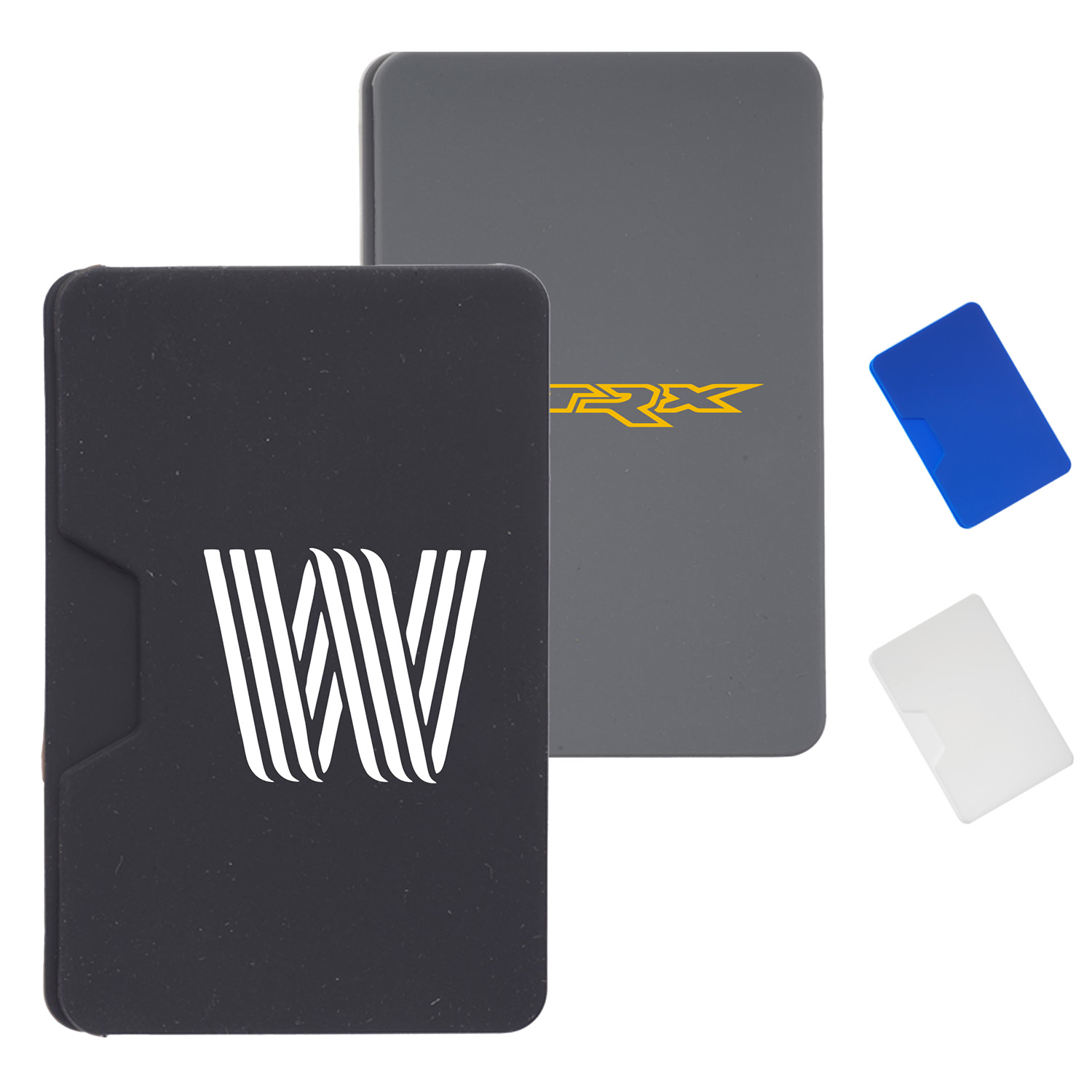 USA Silicone Adhesive Phone Wallet w/ Dual Pocket 2