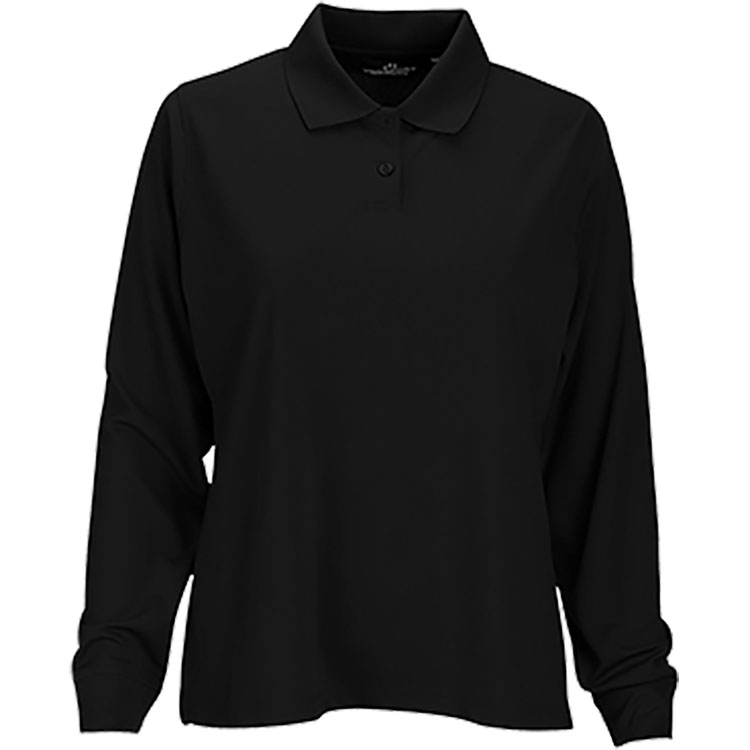 Vansport Ladies Omega Long Sleeve Solid Mesh Tech Polo 3