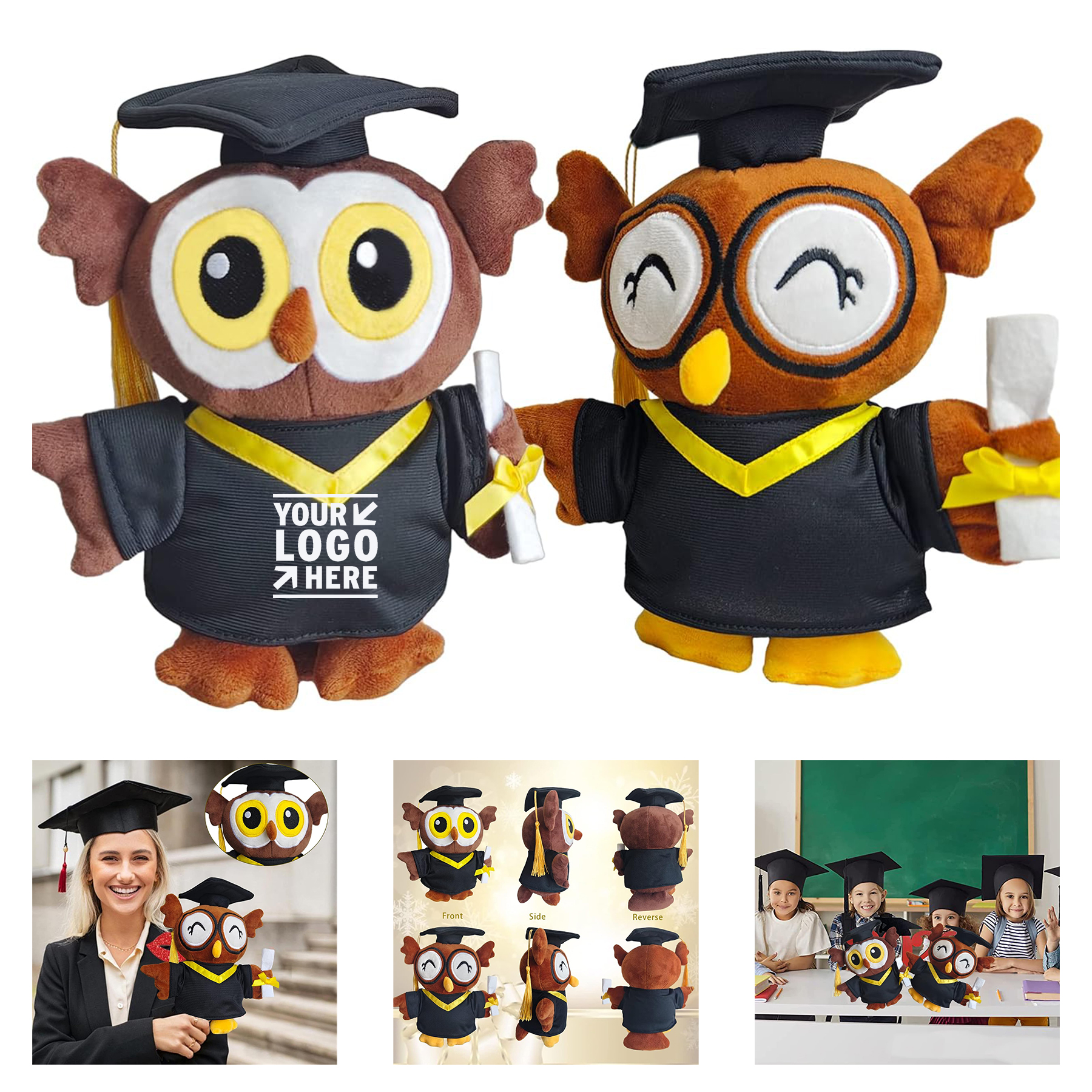 Graduation Plush Stuffed Animal Owl 2